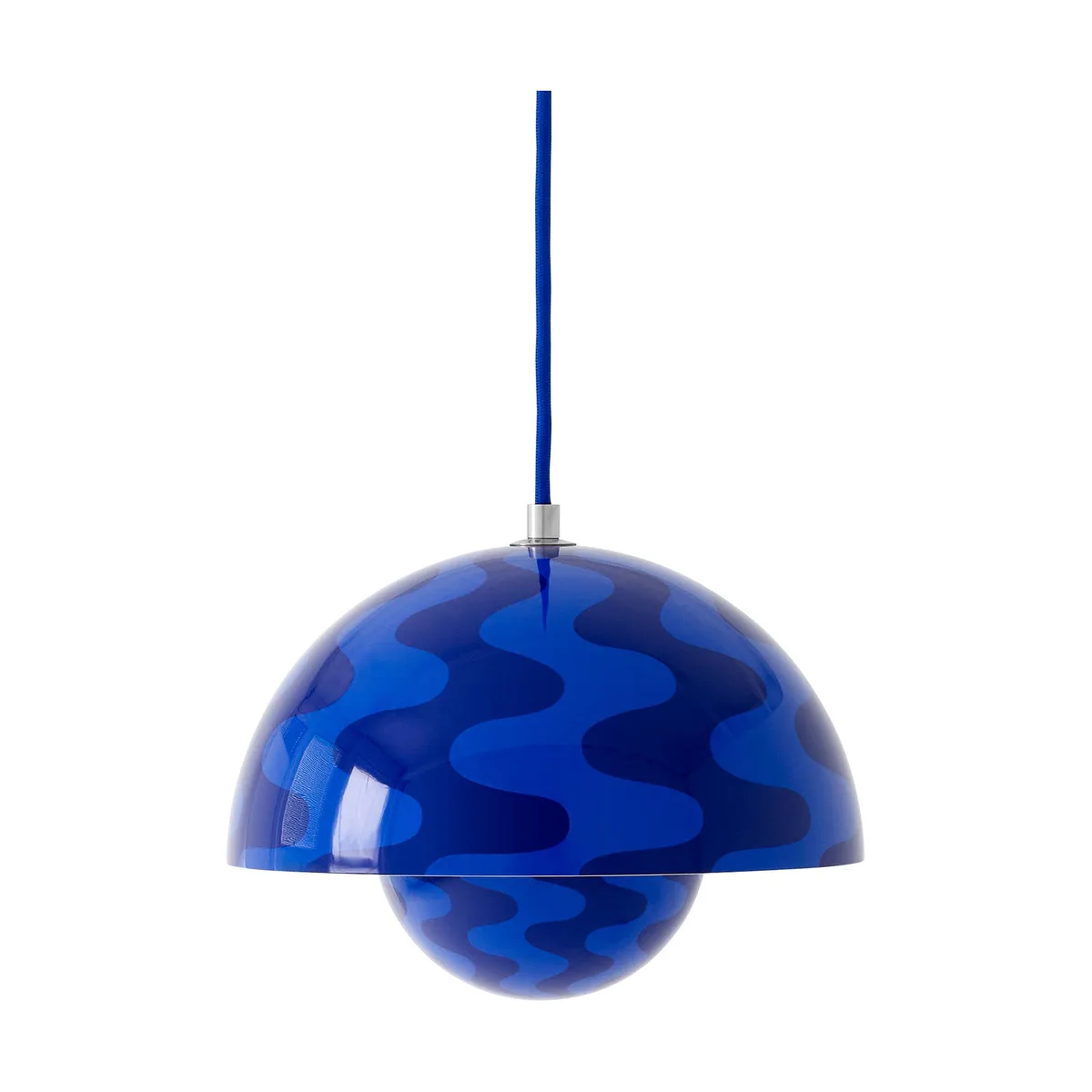 &Tradition Flowerpot VP1 Pendelleuchte Cobalt blue-Twilight blue