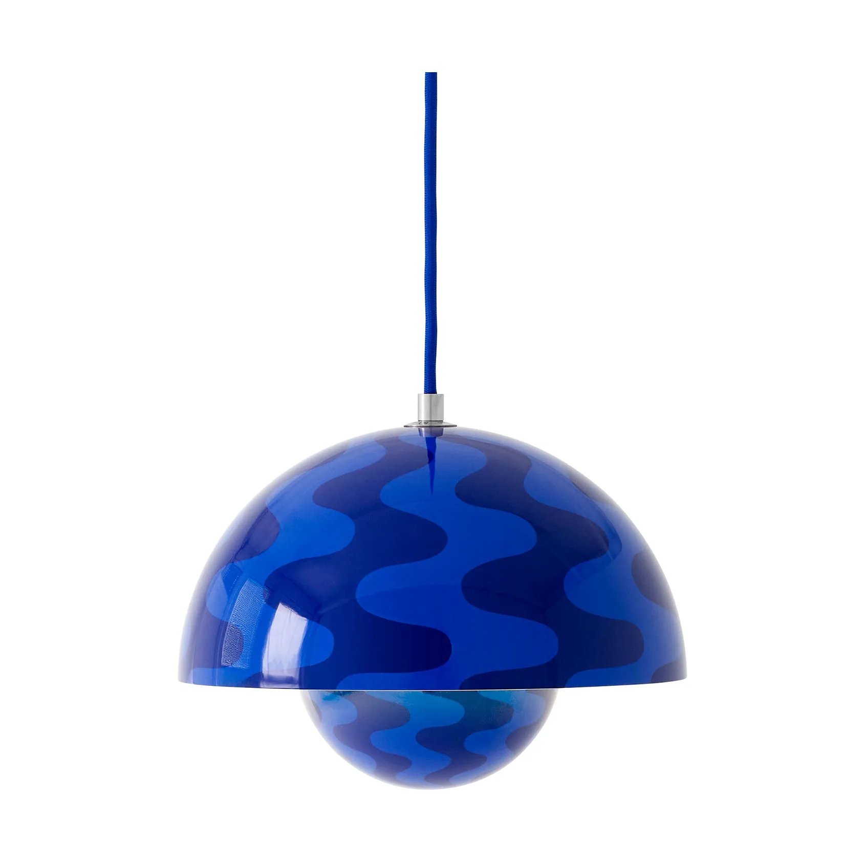 Flowerpot VP1 Pendelleuchte, Cobalt blue-Twilight blue &Tradition