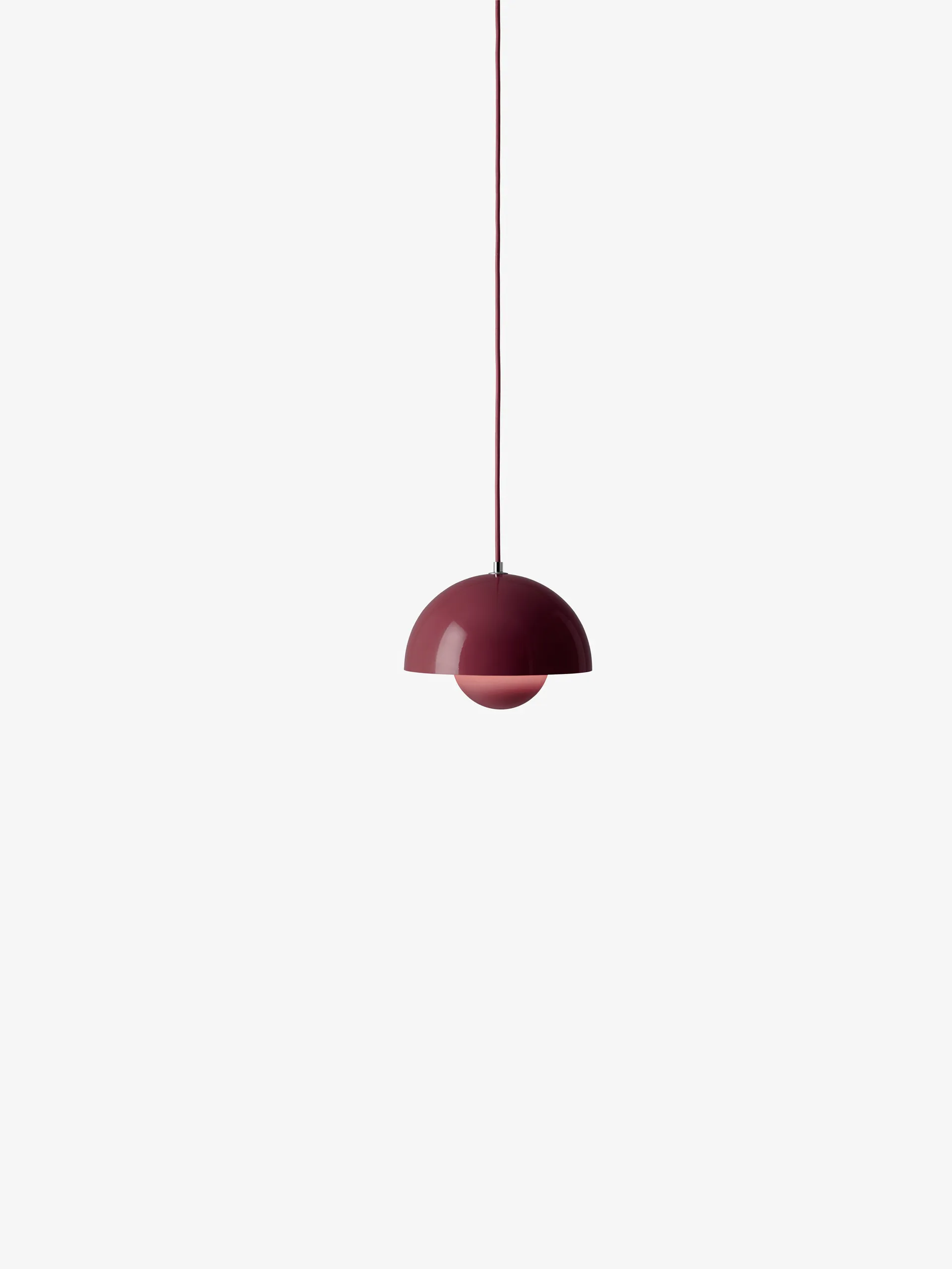Flowerpot VP1 Pendelleuchte, Dark plum &Tradition