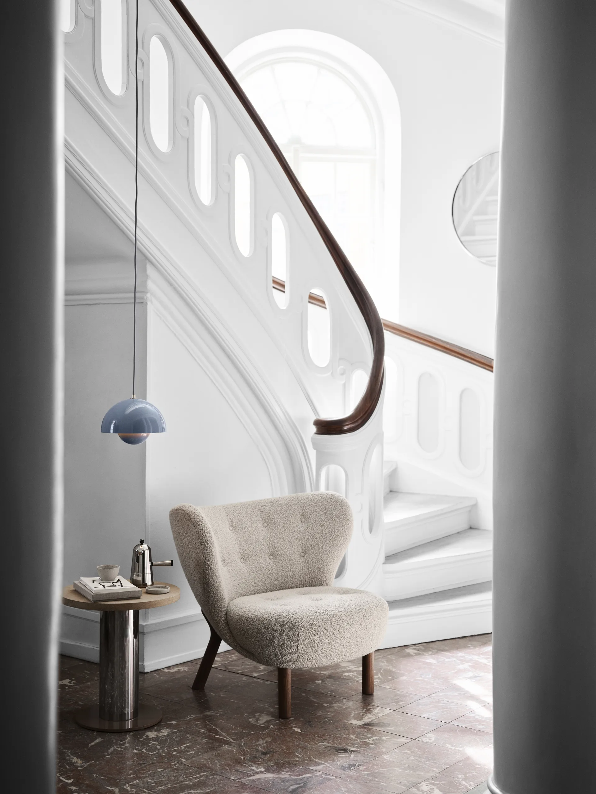 Flowerpot VP1 Pendelleuchte, Hellblau &Tradition