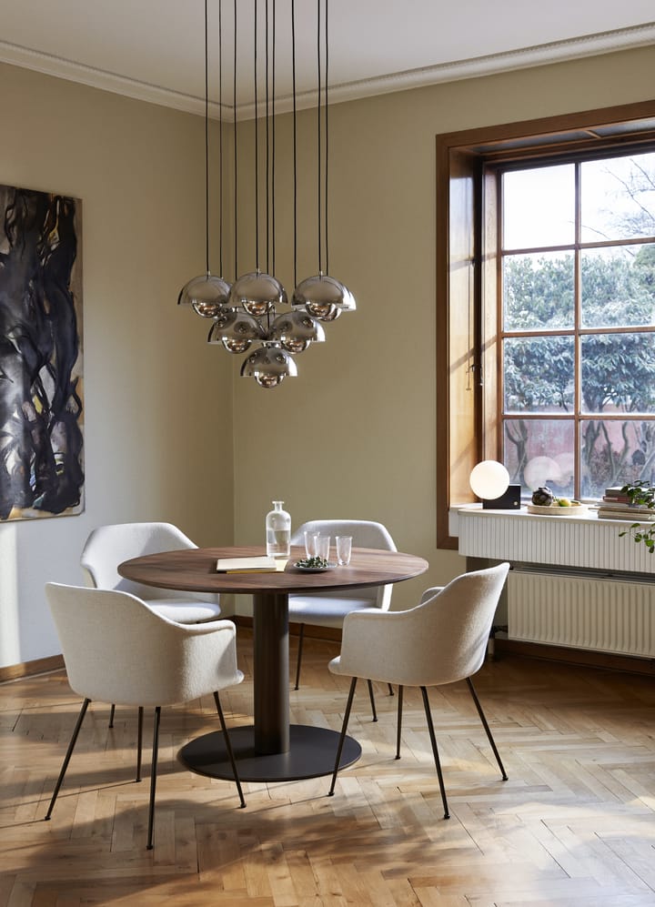 Flowerpot VP1 Pendelleuchte, Stahl poliert &Tradition