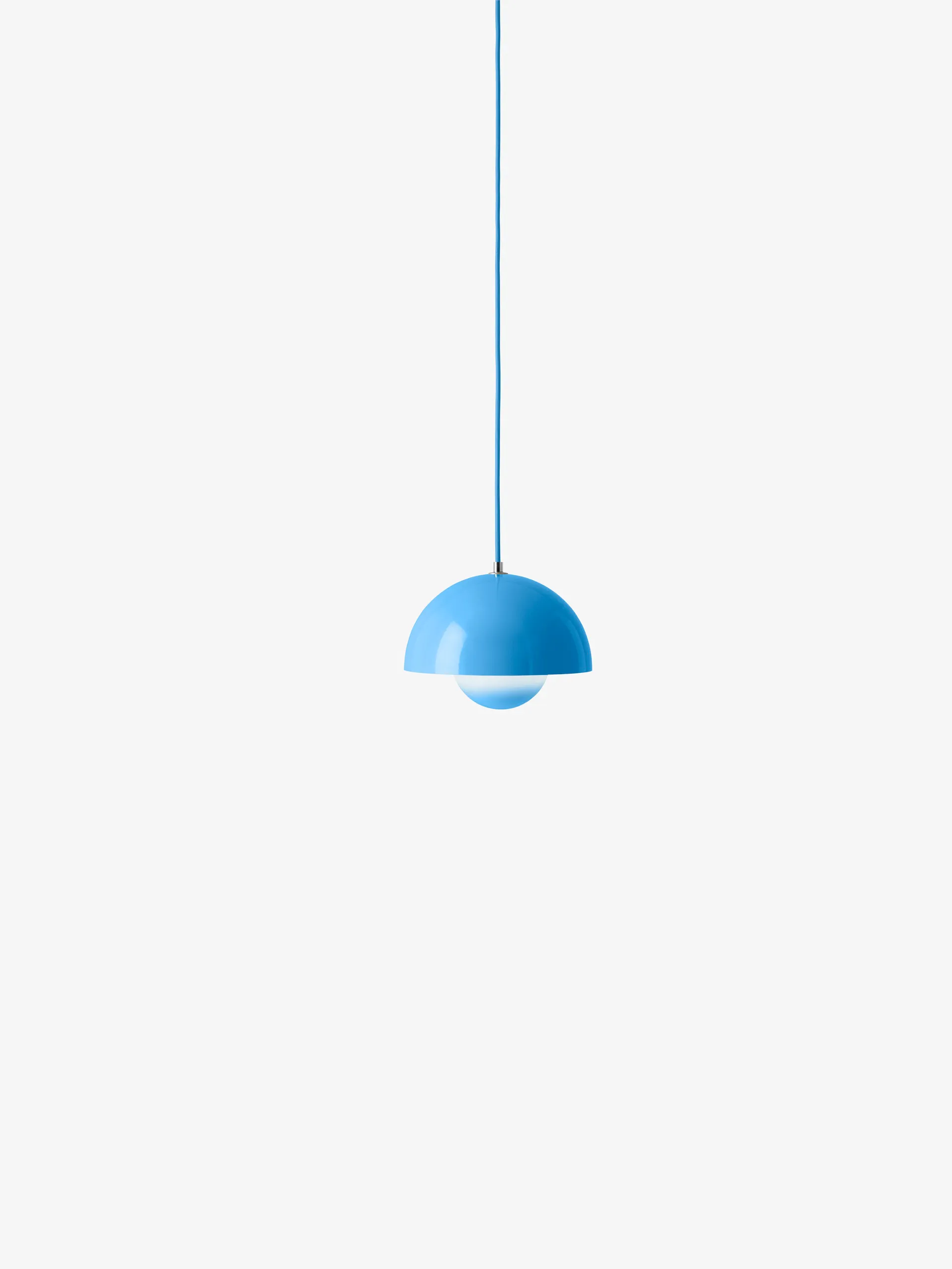 Flowerpot VP1 Pendelleuchte, Swim blue &Tradition