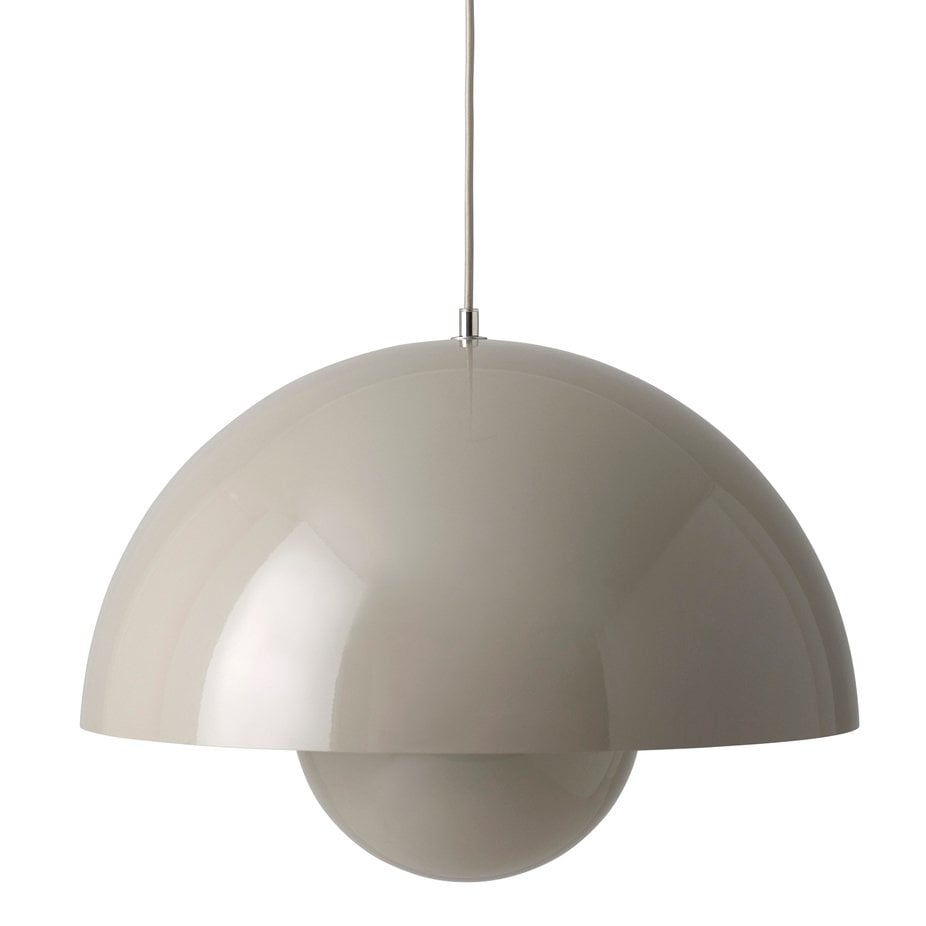 &Tradition Flowerpot VP2 Big Pendelleuchte Grau-beige