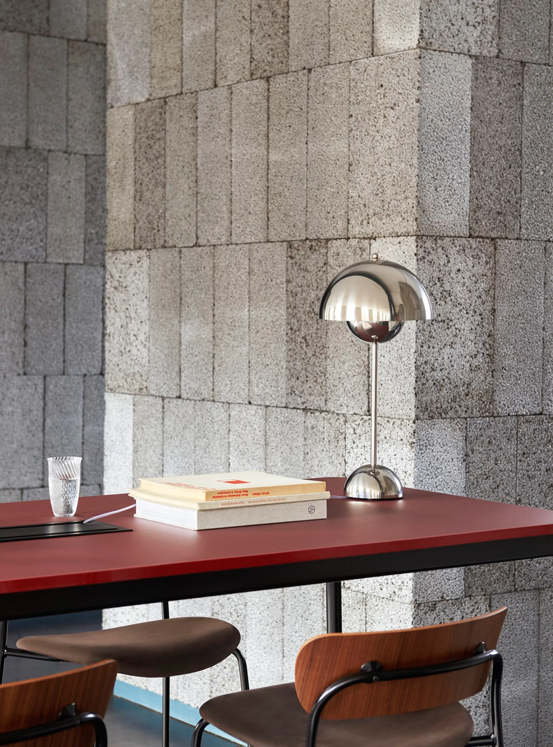 FlowerPot VP3 Tischleuchte, Chrome-plated &Tradition