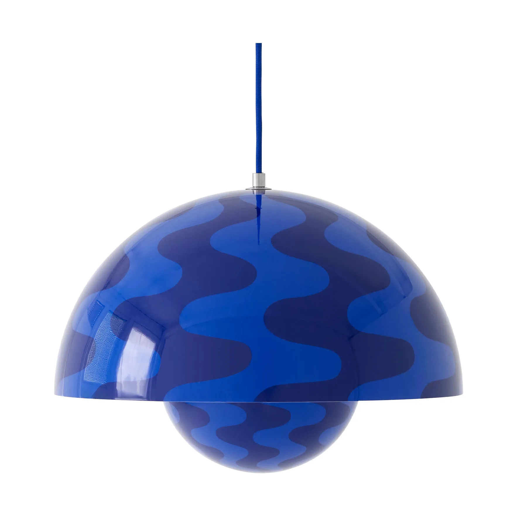 Flowerpot VP7 Pendelleuchte, Cobalt blue-Twilight blue &Tradition