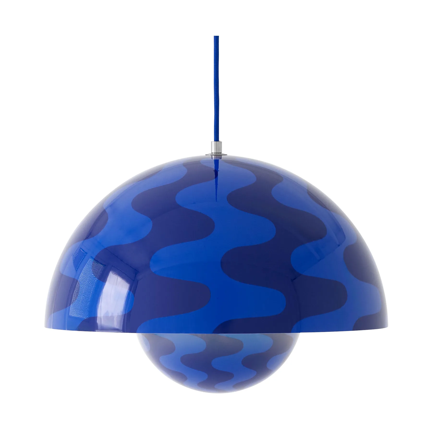 Flowerpot VP7 Pendelleuchte, Cobalt blue-Twilight blue &Tradition