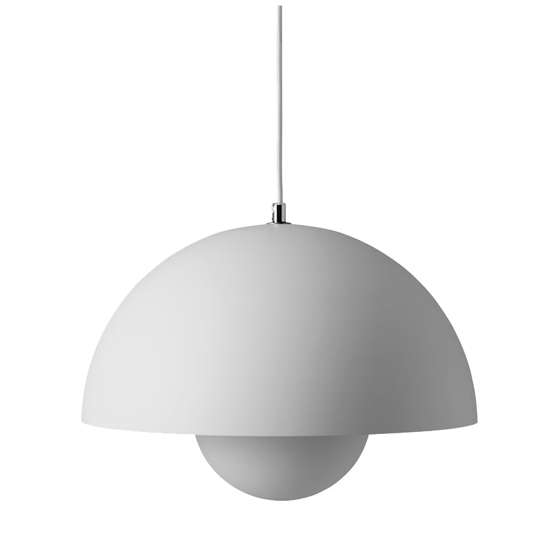 &Tradition Flowerpot VP7 Pendelleuchte Hellgrau matt