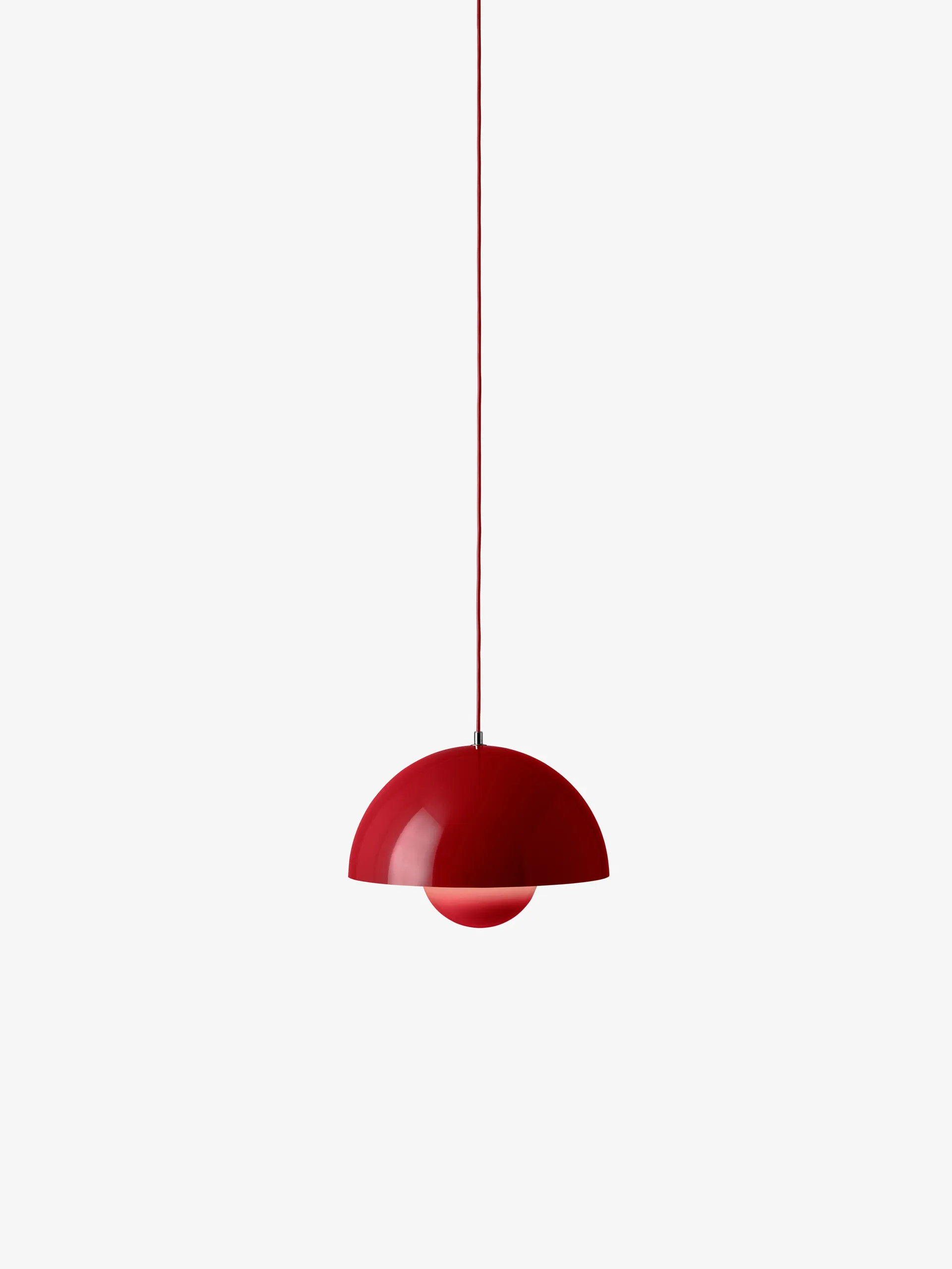 Flowerpot VP7 Pendelleuchte, Vermilion red &Tradition