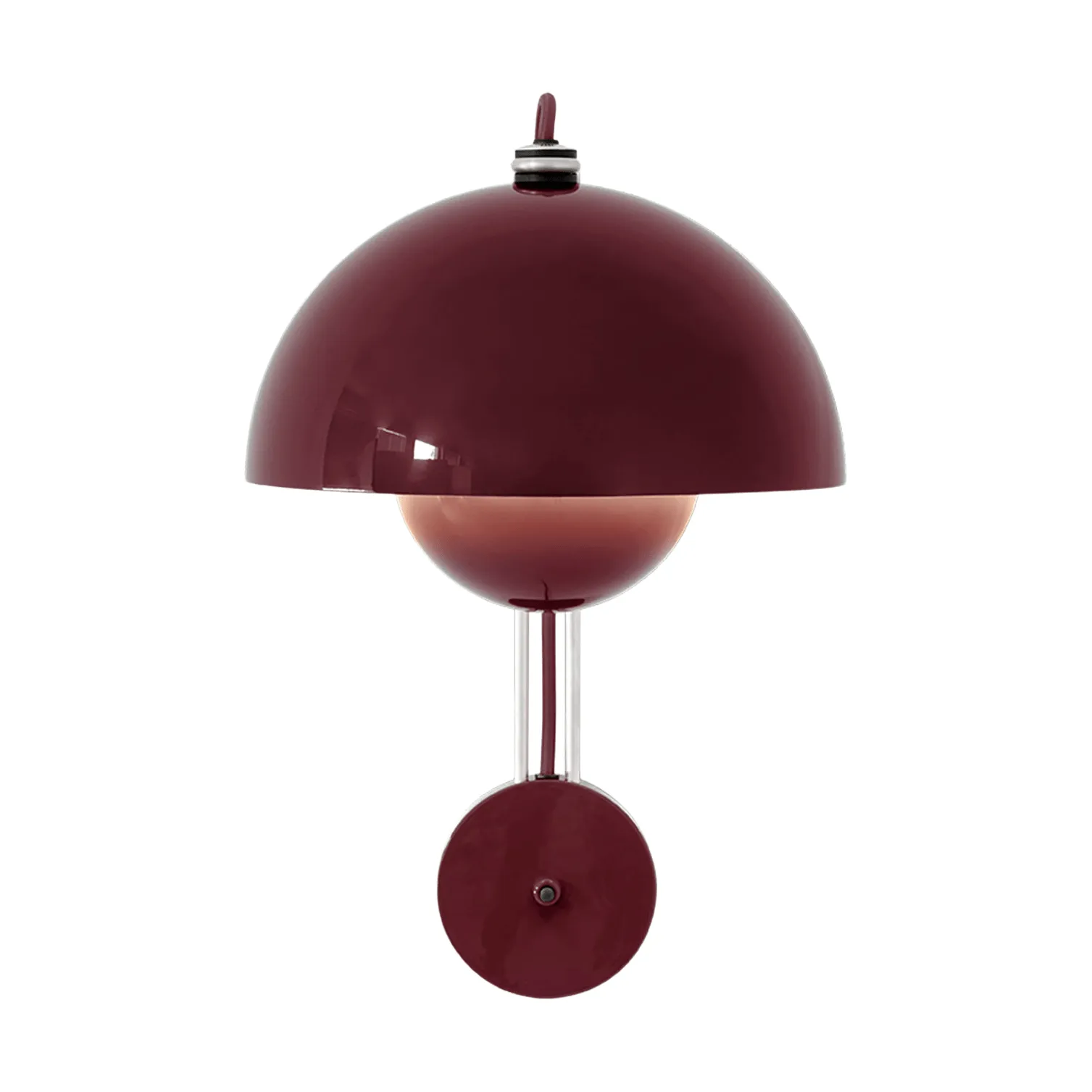 Flowerpot VP8 Wandleuchte, Dunkelpflaume &Tradition