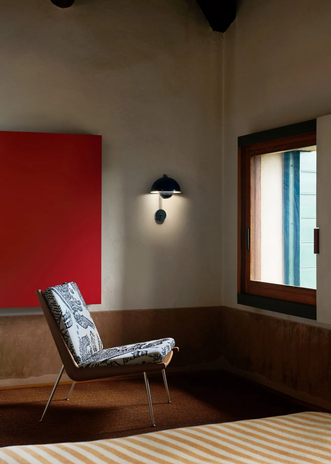 Flowerpot VP8 Wandleuchte, Steel blue &Tradition