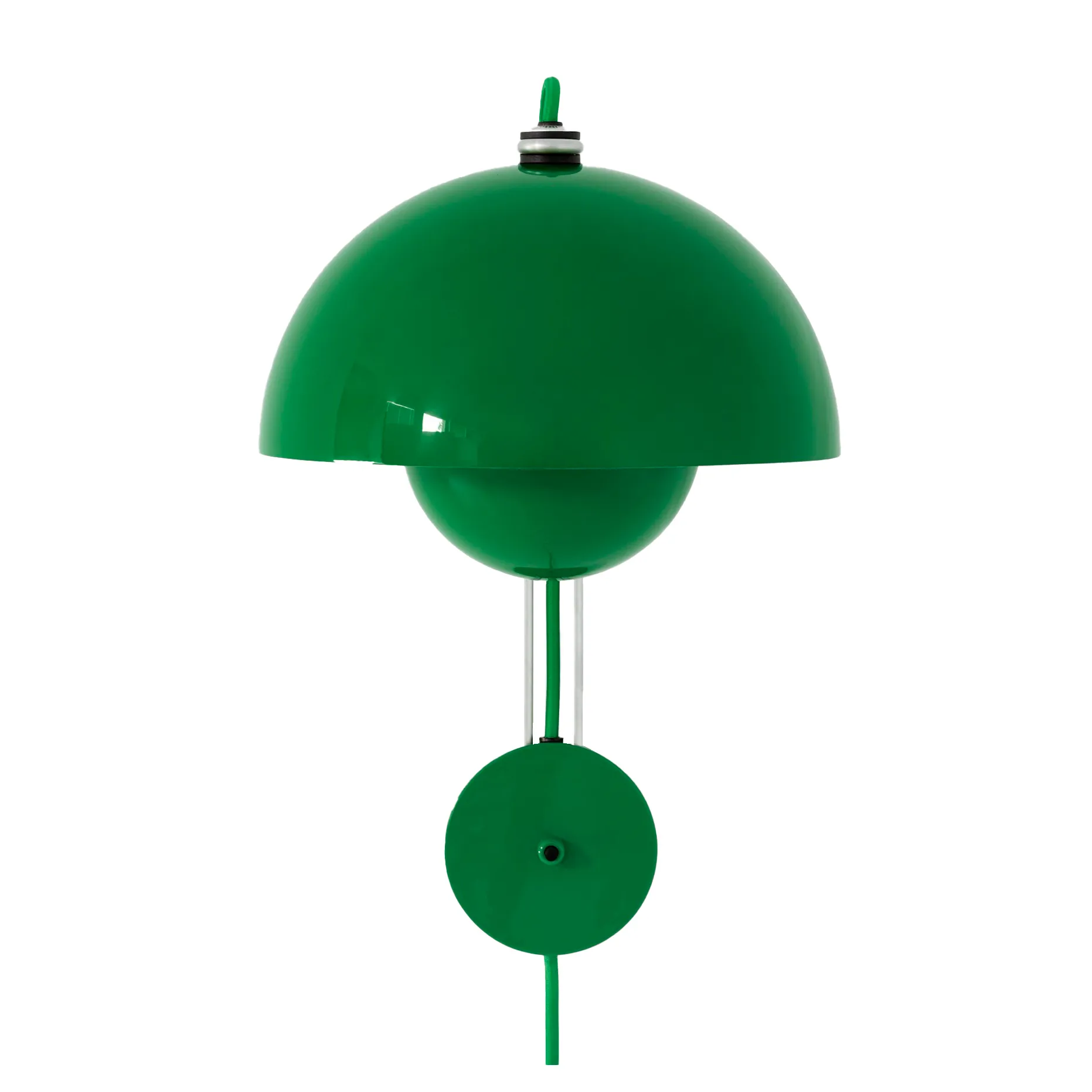 Flowerpot Wandleuchte VP8, Signal green &Tradition