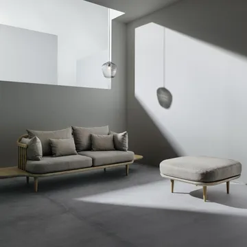 Fly Pouf SC9 - Eiche hell geölt + beiger Stoff - &Tradition