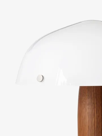 Herman SHY3 Tischleuchte - Walnut & Cream Marble, Textilkabel - &Tradition
