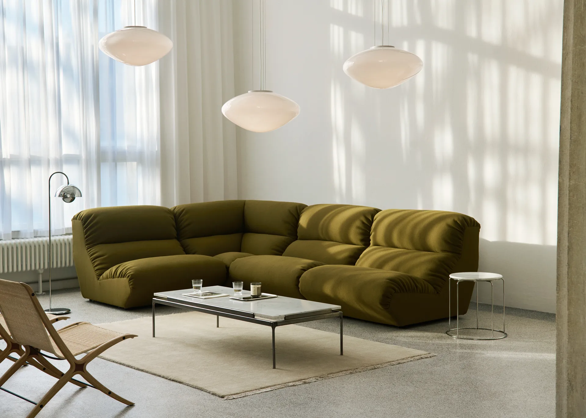 Hi Lo Modulsofa configuration G Mylla 0971,  &Tradition