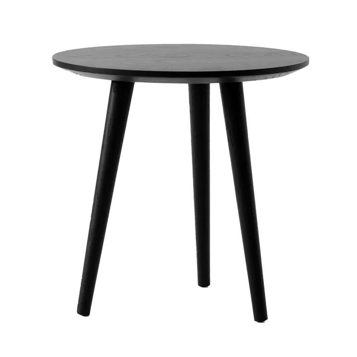 In Between Couchtisch SK13 Ø48cm - Black lacquered oak - &Tradition