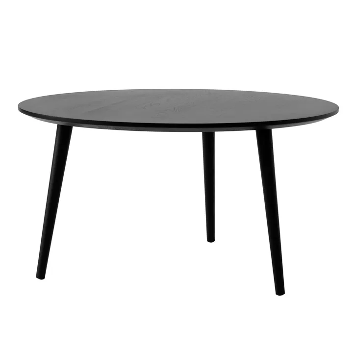 In Between Couchtisch SK15 Ø90cm - Black lacquered oak - &Tradition