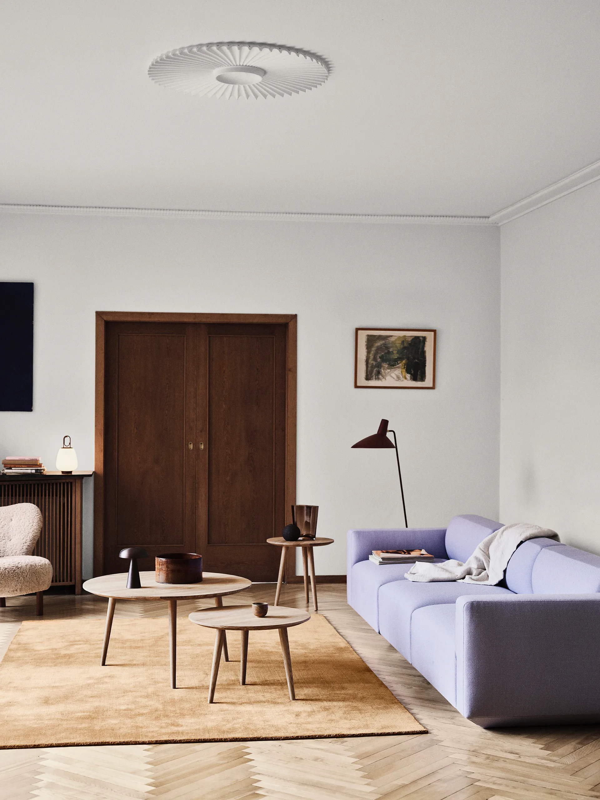 In Between Couchtisch SK15 Ø90cm, Oiled oak &Tradition