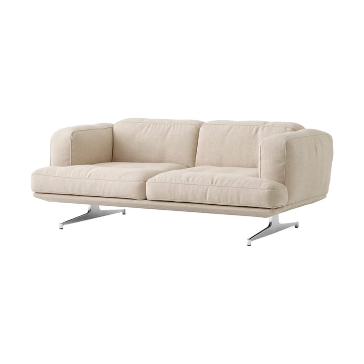 Inland AV22 Sofa 2-Sitzer - Clay 0011-polished Aluminium - &Tradition