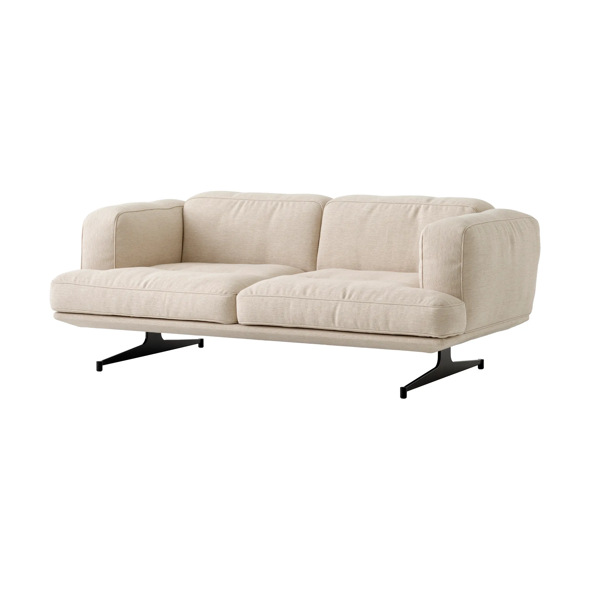 Inland AV22 Sofa 2-Sitzer, Clay 0011-warm black &Tradition