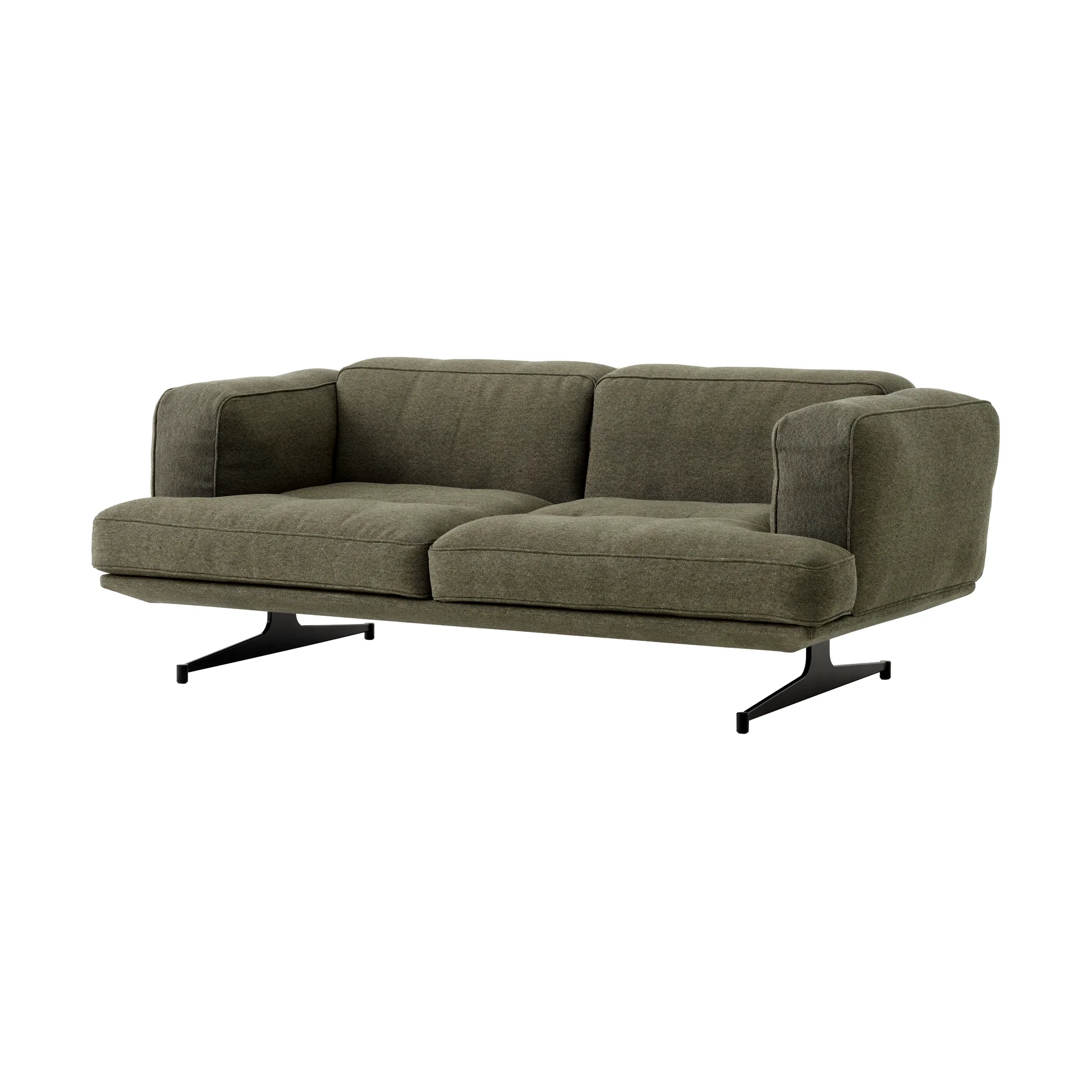 Inland AV22 Sofa 2-Sitzer, Clay 0014-warm black &Tradition