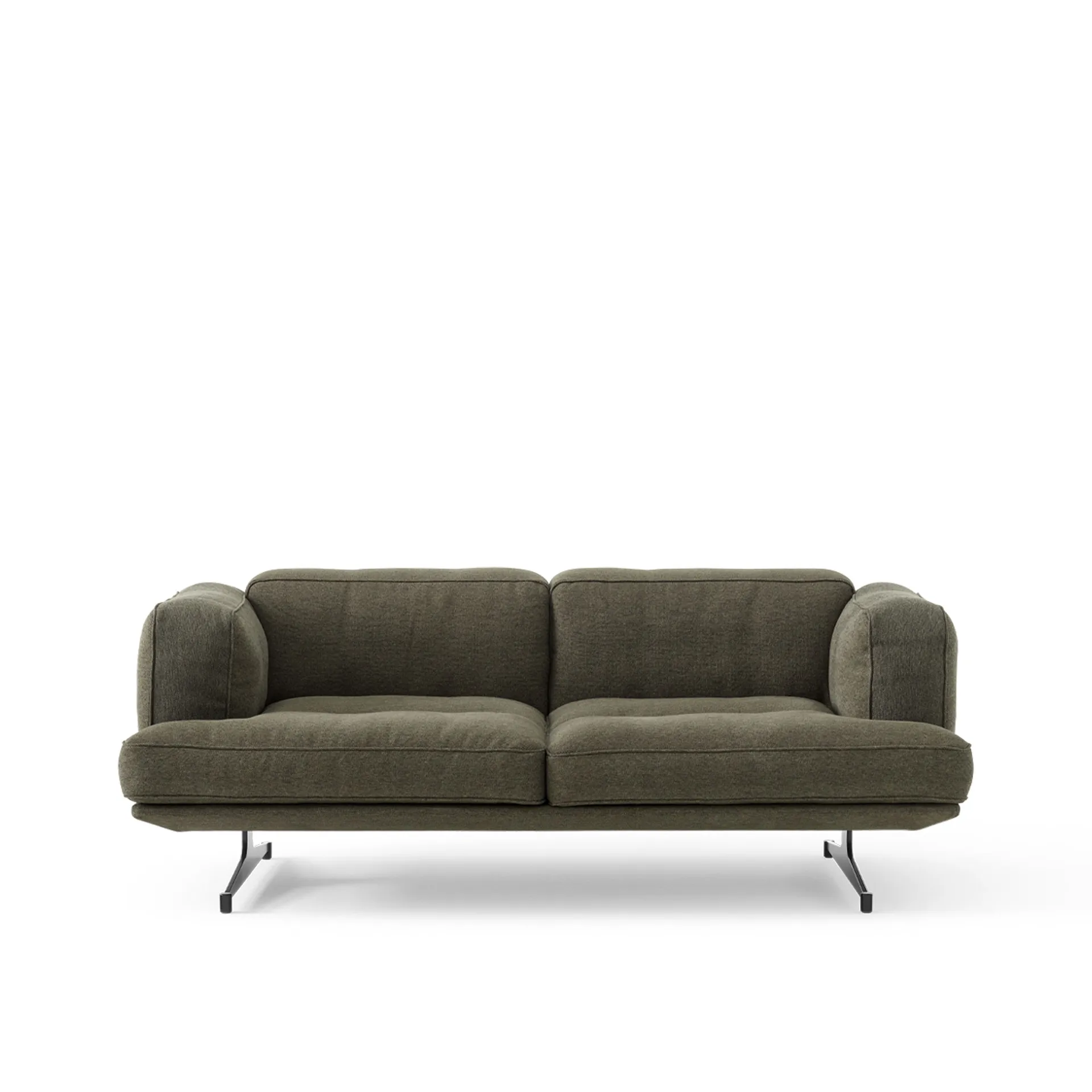 Inland AV22 Sofa 2-Sitzer, Clay 0014-warm black &Tradition