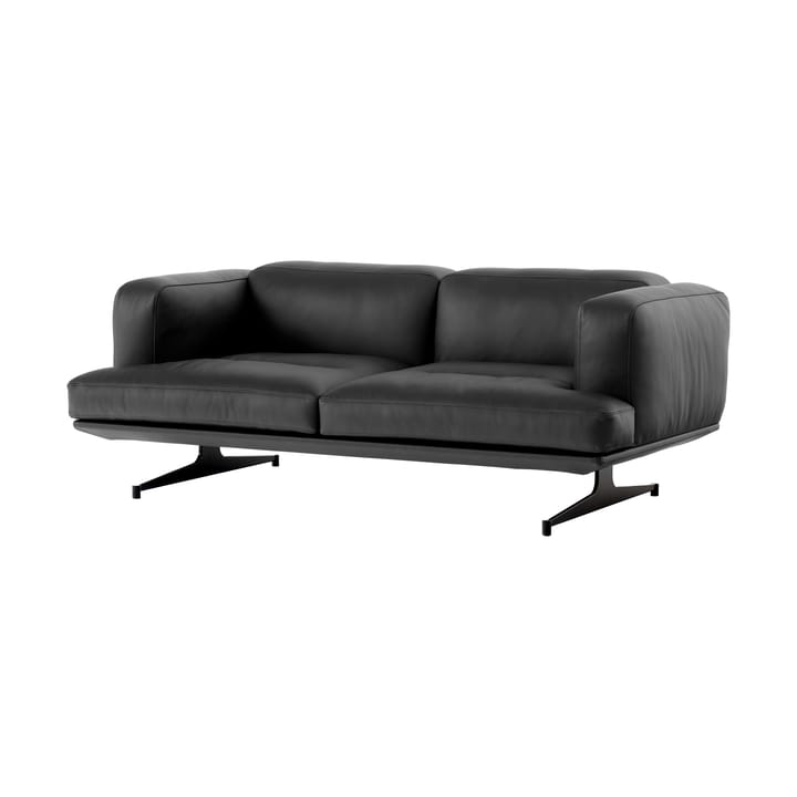 Inland AV22 Sofa 2-Sitzer - Noble Leder schwarz-warm black - &Tradition