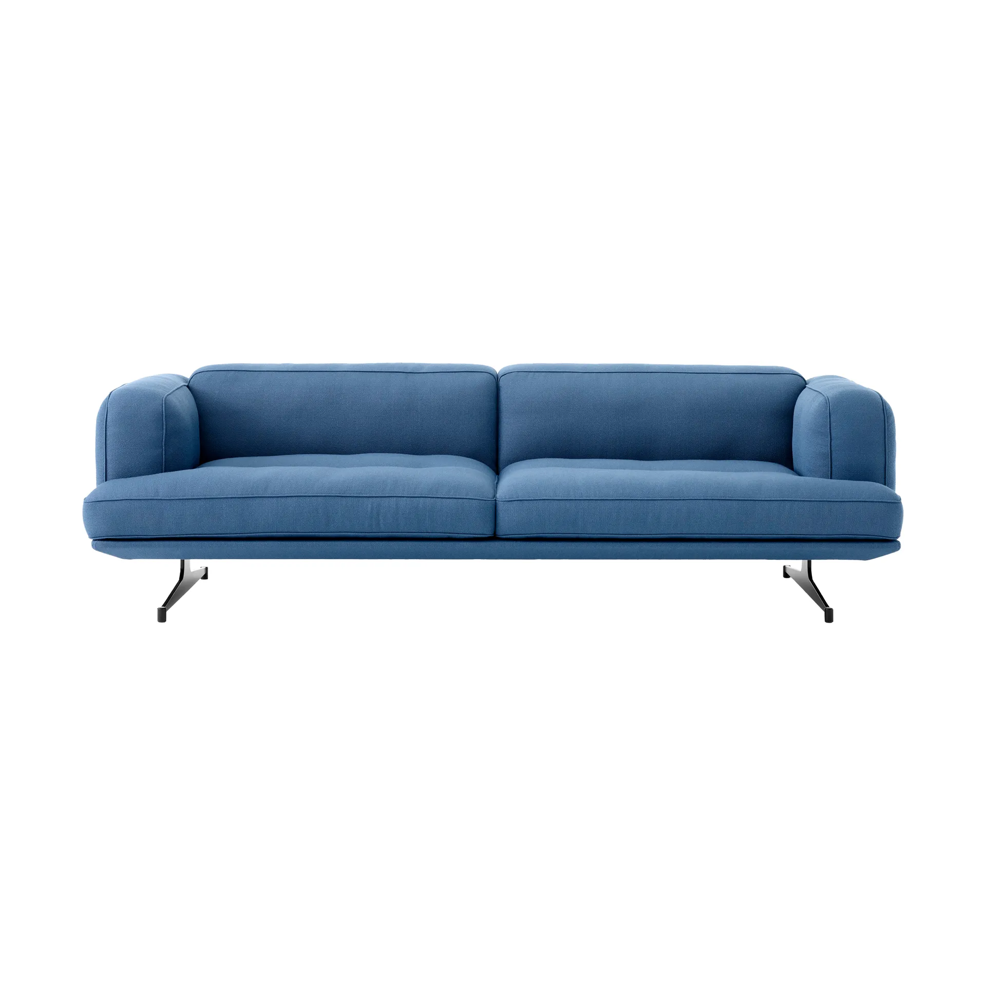 Inland AV23 3-Sitzer Sofa, Vidar 4 Denim Blue 733-schwarze Beine &Tradition