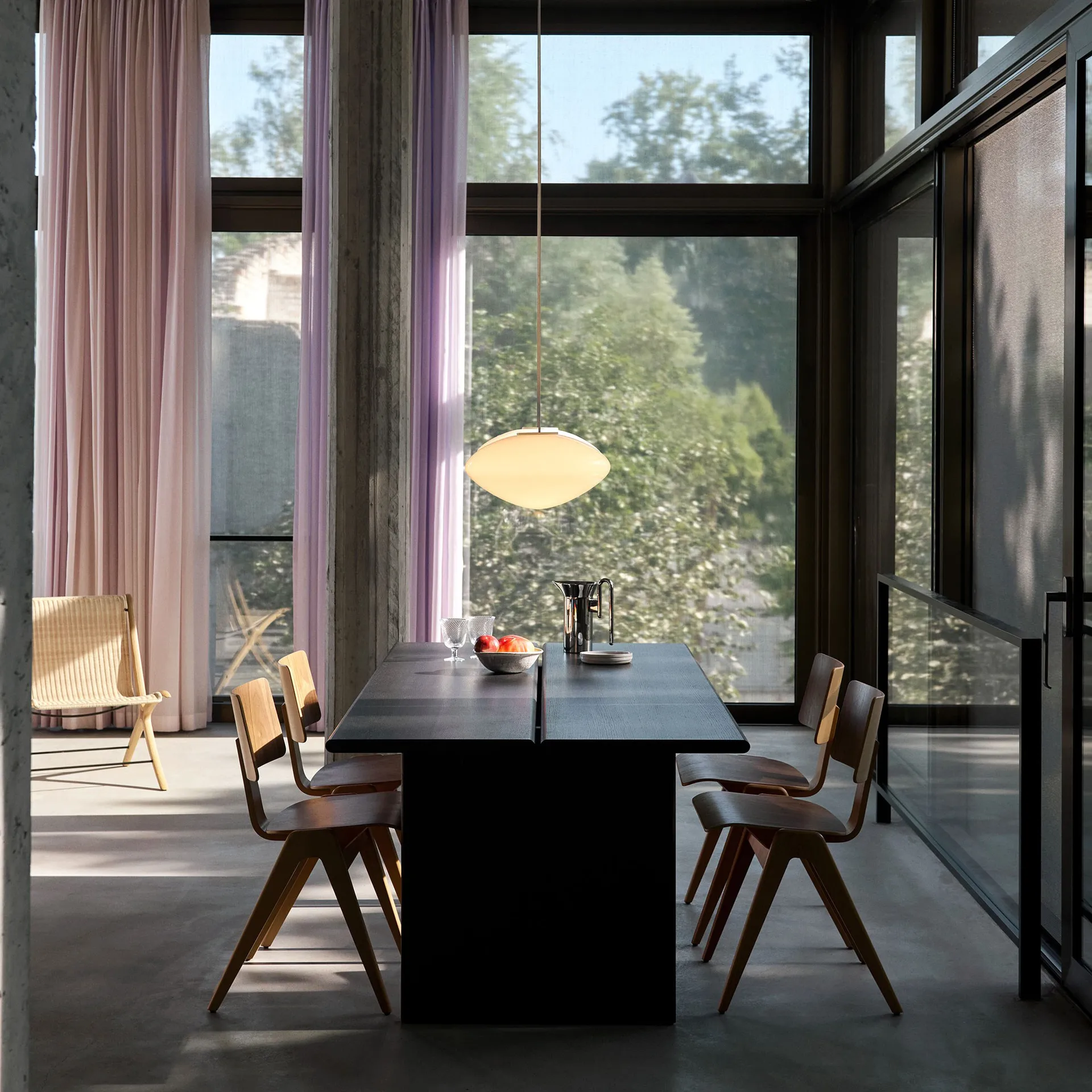 Ita OS1 Esstisch 95x200 cm, Dark stained oak &Tradition