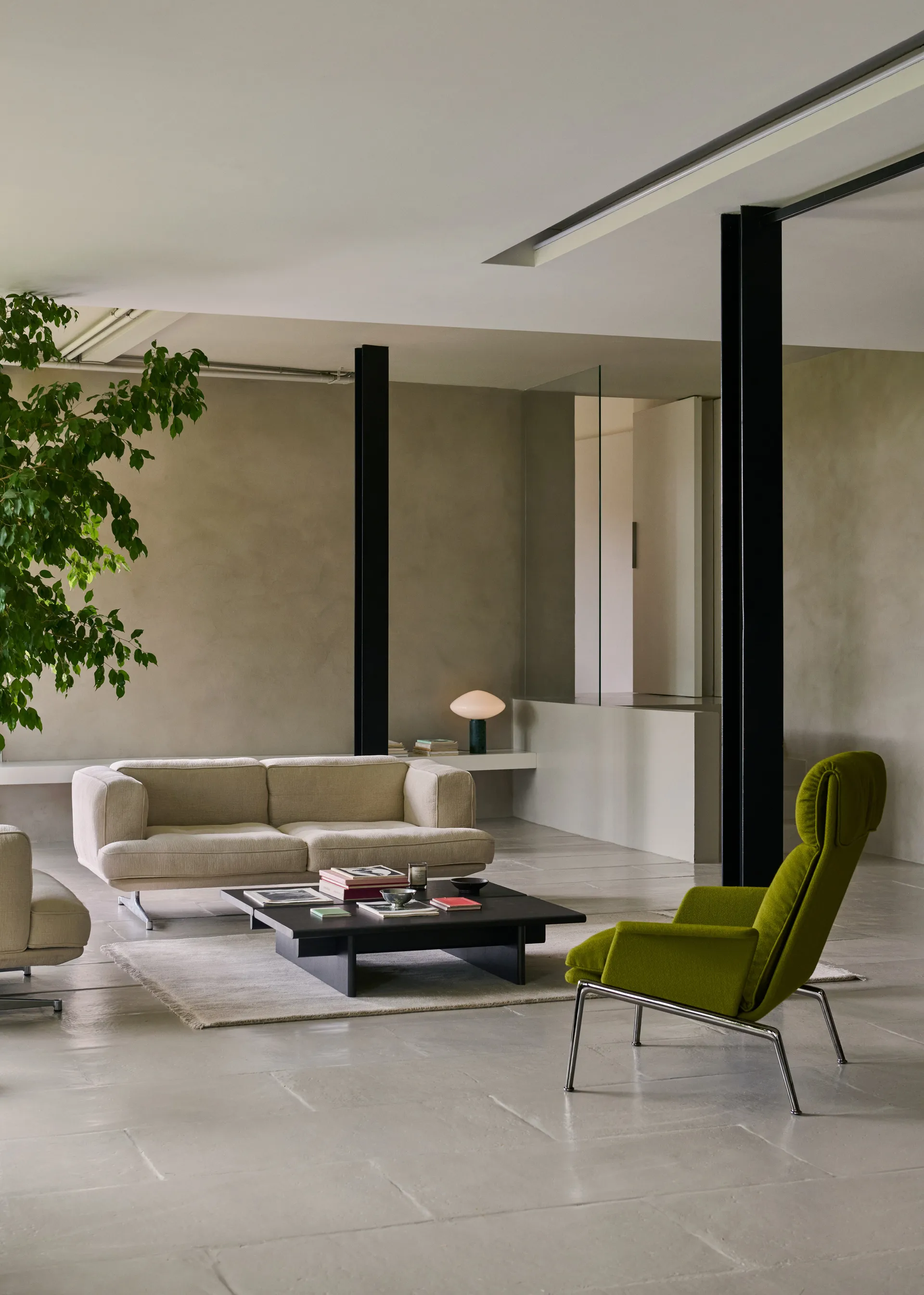 Ita OS4 Couchtisch 110x110 cm, Dark stained oak &Tradition