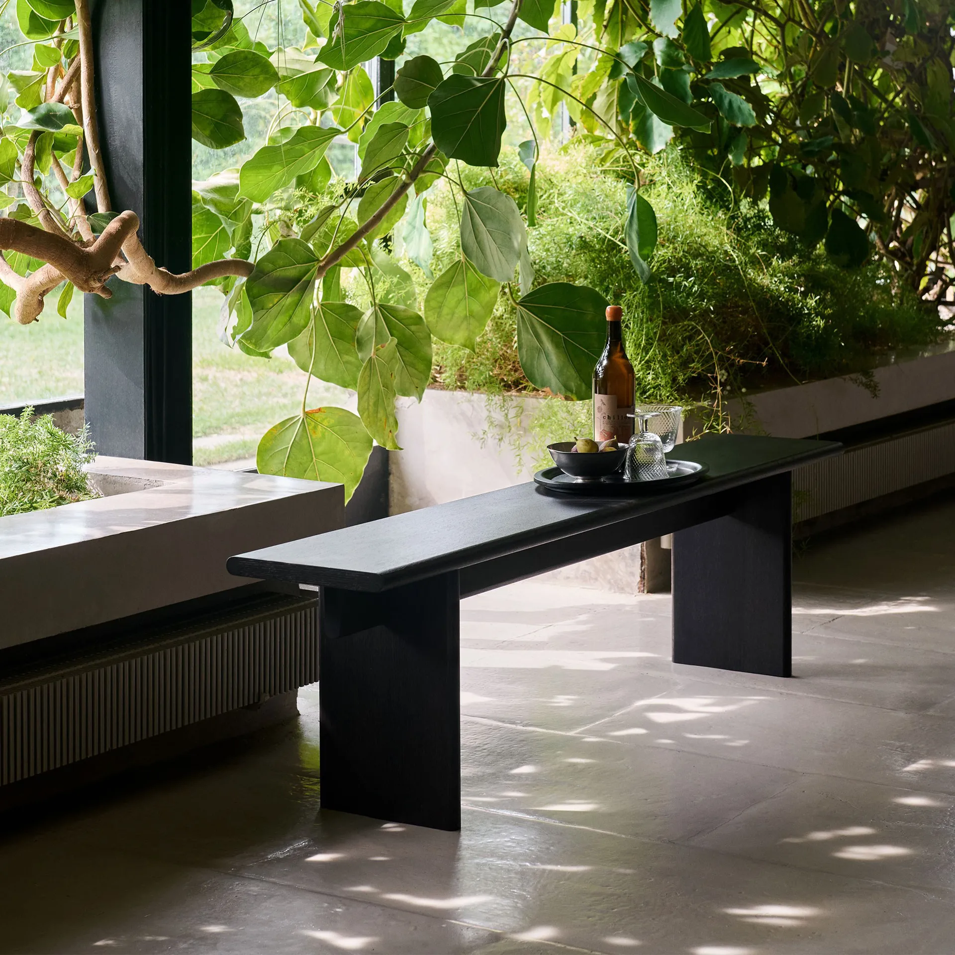 Ita OS5 Bank 170 cm, Dark stained oak &Tradition