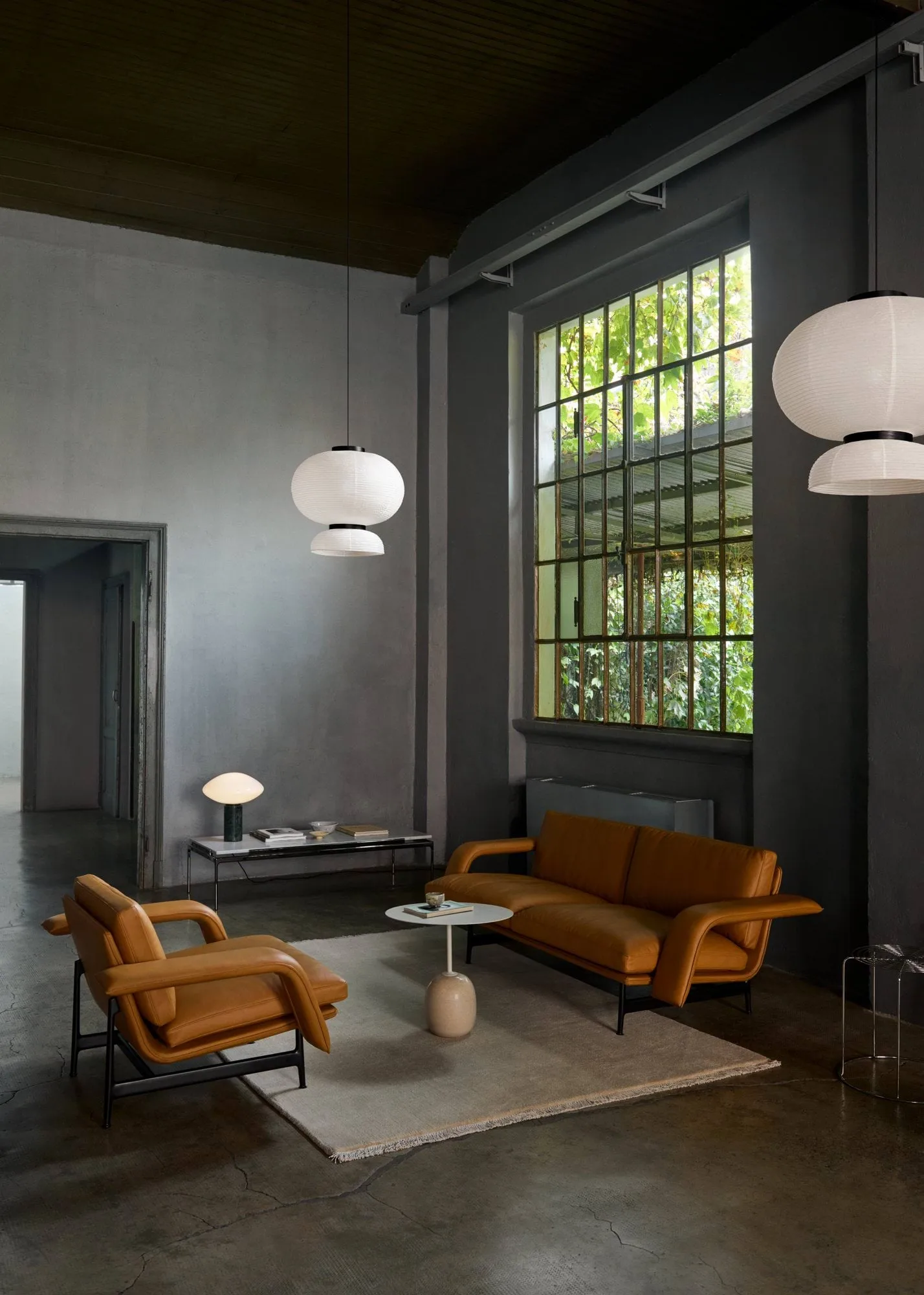 Lato LN9 Beistelltisch, Deep green-verde grigio, 40x50x45 cm &Tradition