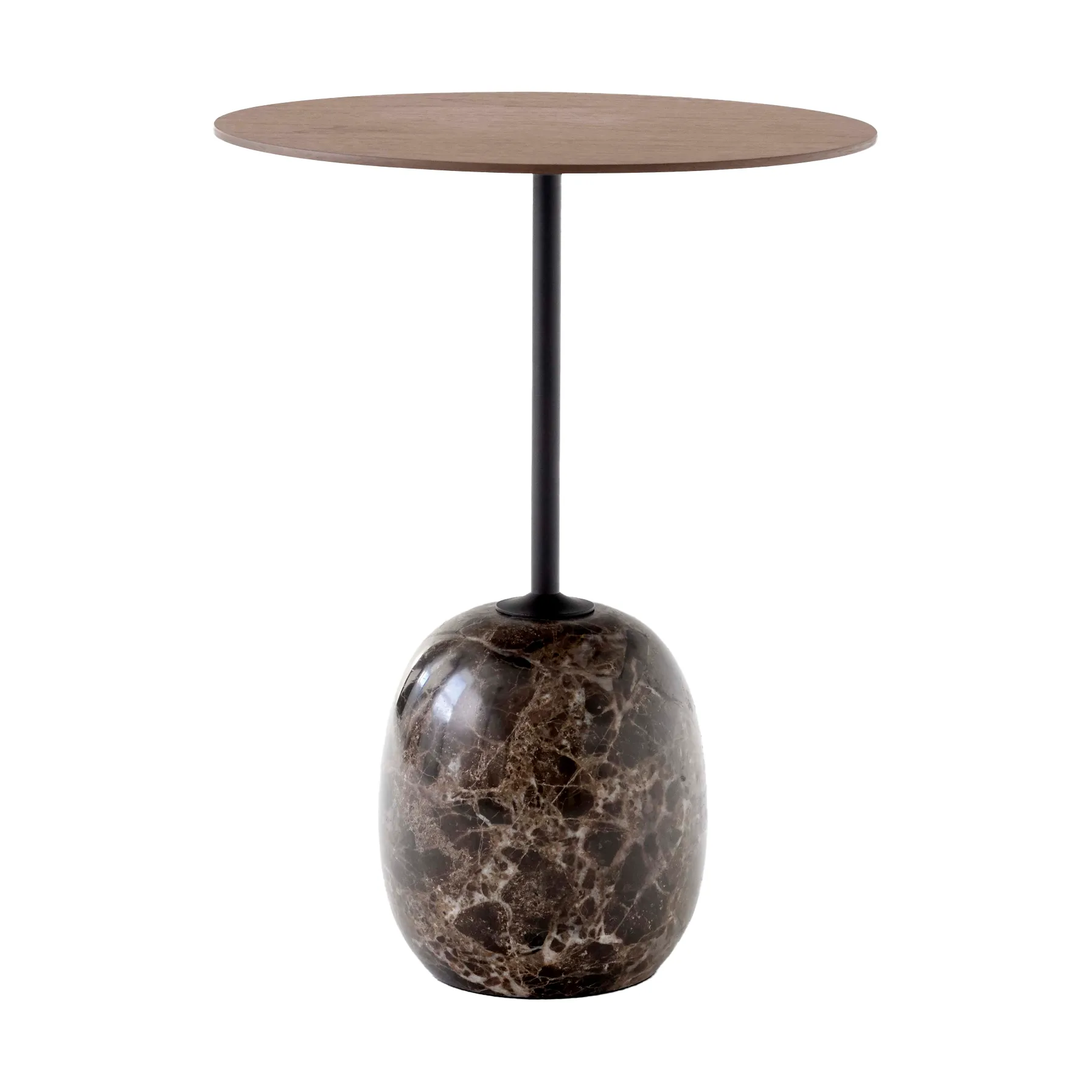 Lato Tisch LN8, Lacquered walnut-Emperador marble &Tradition