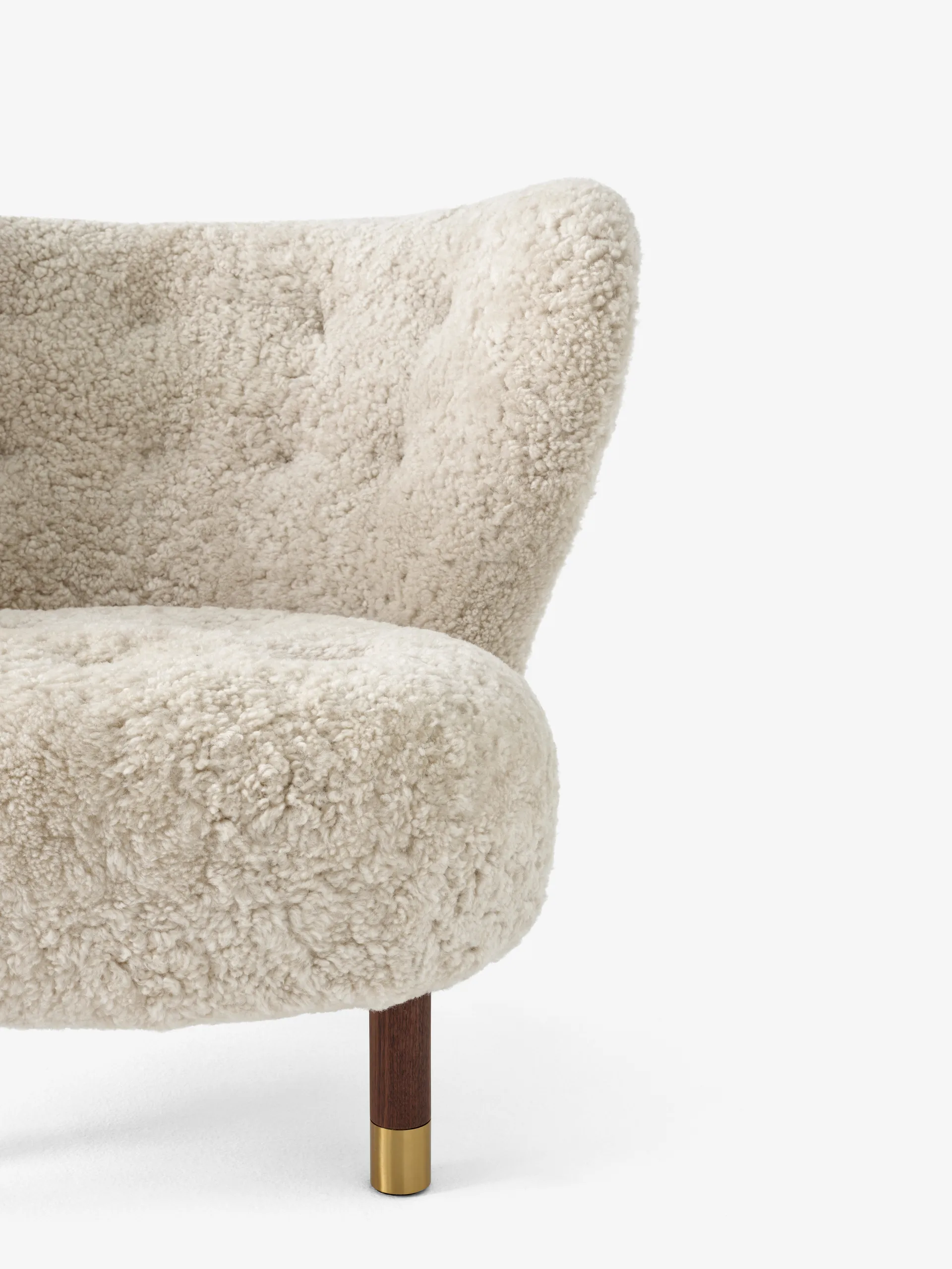 Little Petra VB1 Sessel Limited Edition, Walnuss, Messing-Moonlight &Tradition