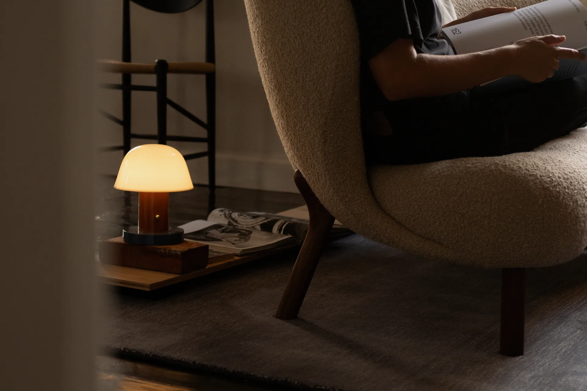 Little Petra VB2 Sofa, Eiche weiß geölt-Moonlight &Tradition