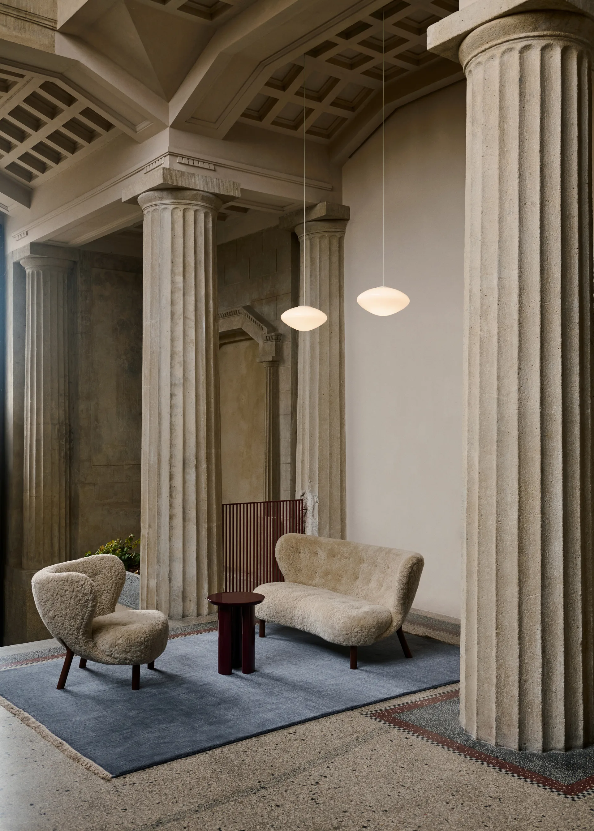 Little Petra VB2 Sofa, Walnuss geölt-Moonlight &Tradition