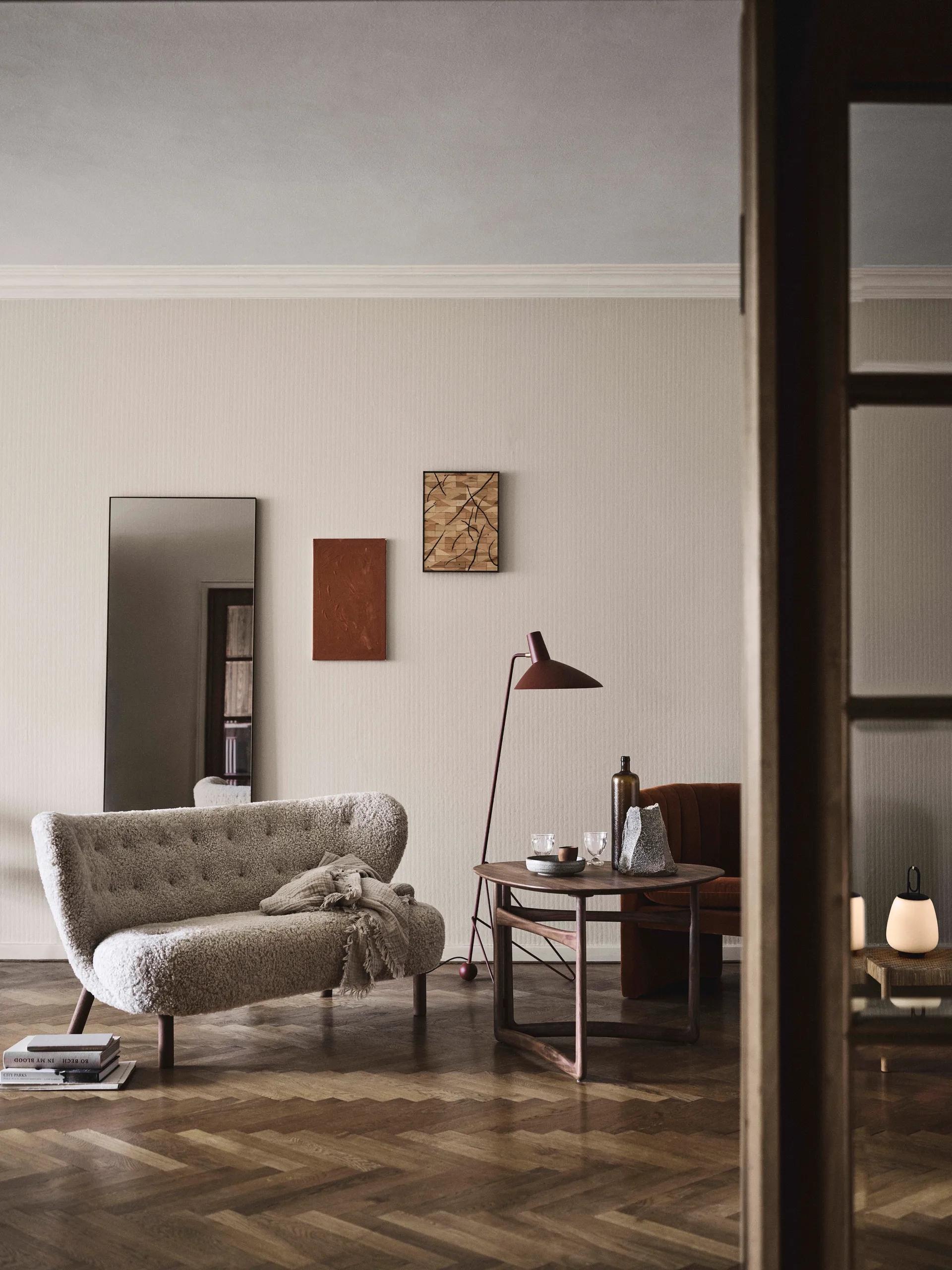 Little Petra VB2 Sofa, Walnuss geölt-Moonlight &Tradition