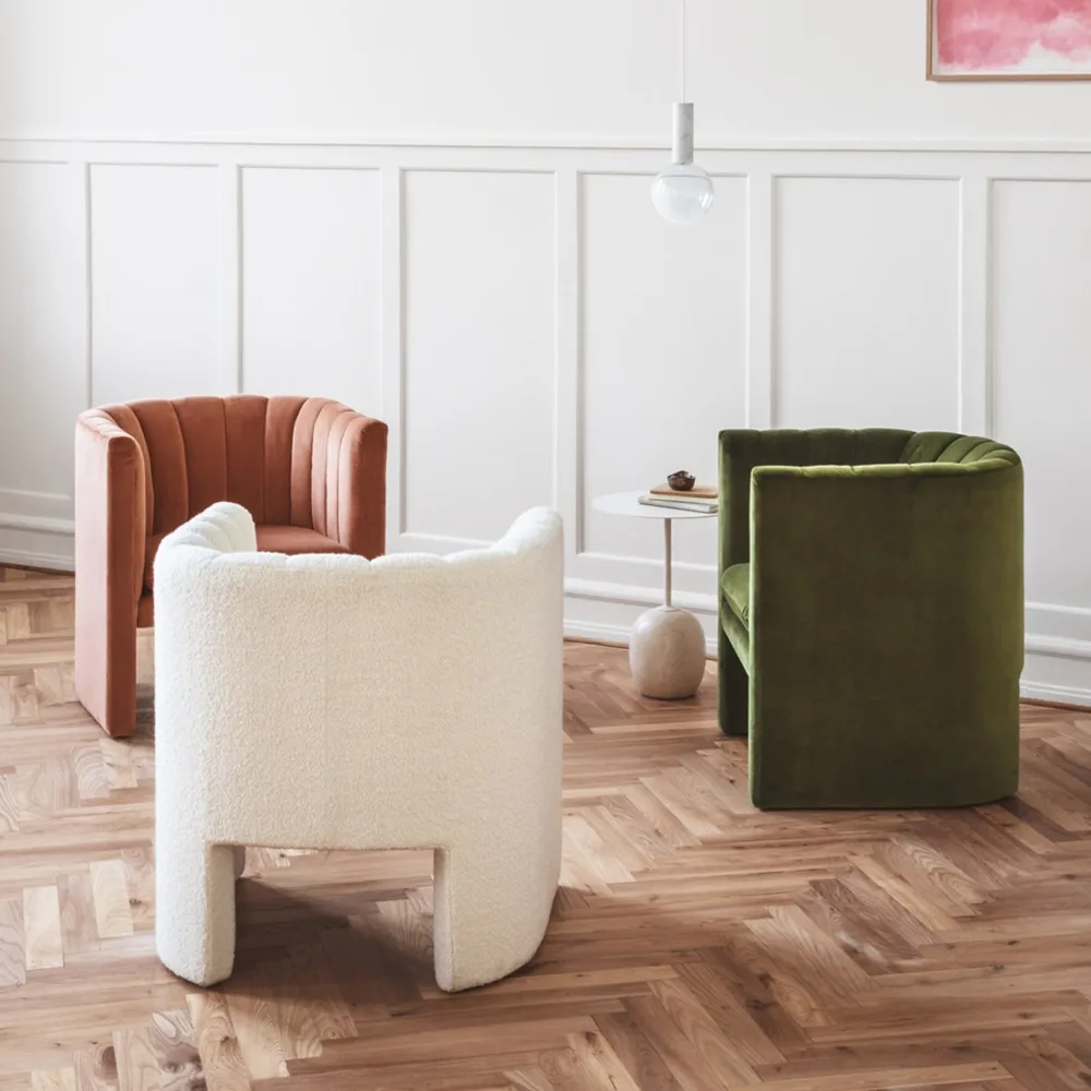 Loafer SC23 Sessel, Stoff karakorum ivory &Tradition