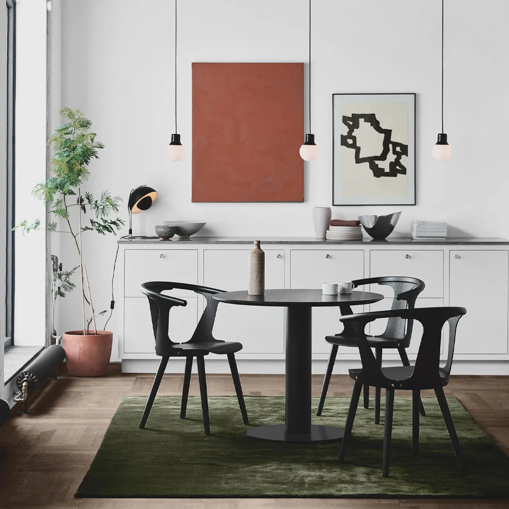 Mass Light NA5 Pendel, Schwarzer Marmor/weiß, nero marquina &Tradition