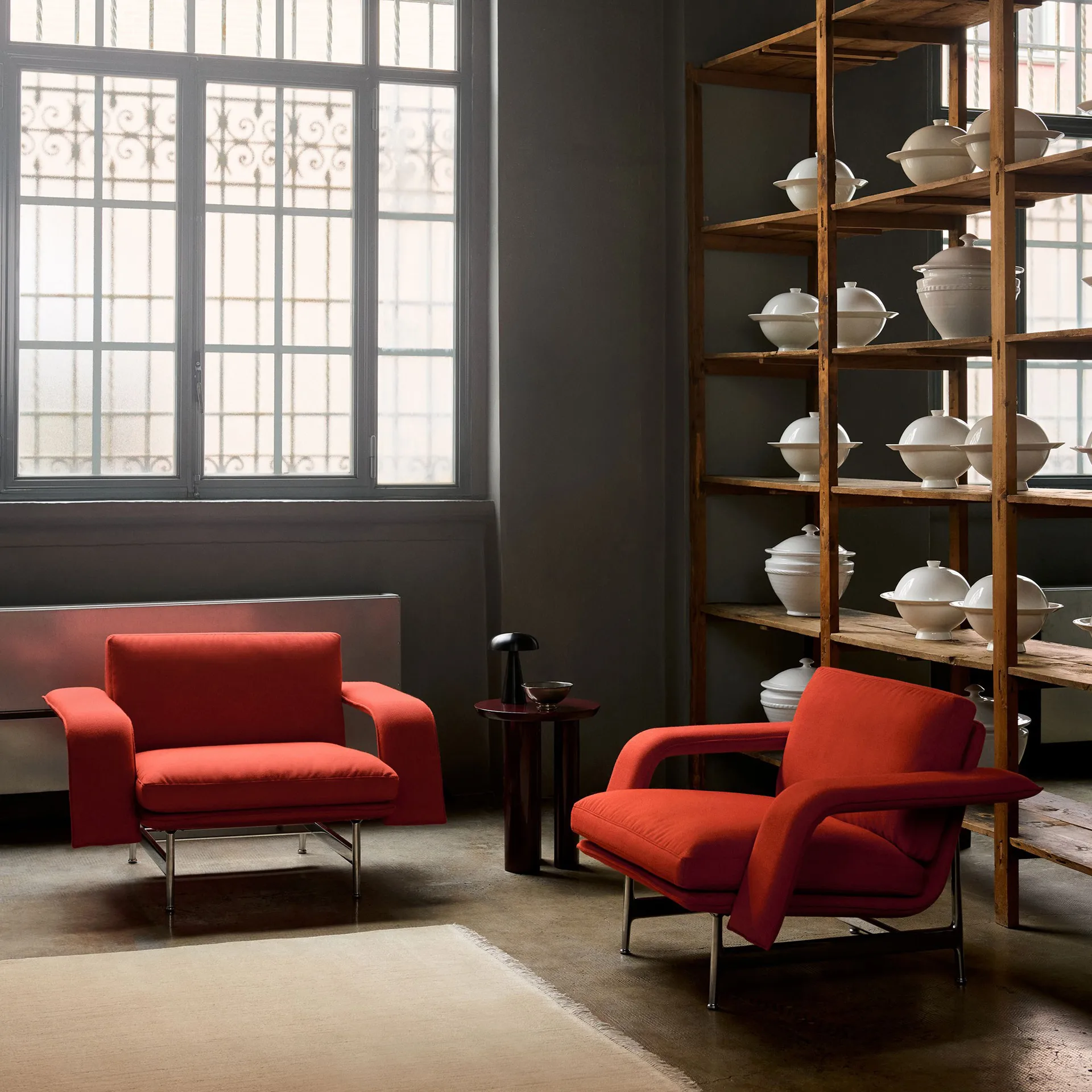 Meantime AV29 Lounge-Sessel, Pol. aluminium-Fiord 0571 &Tradition