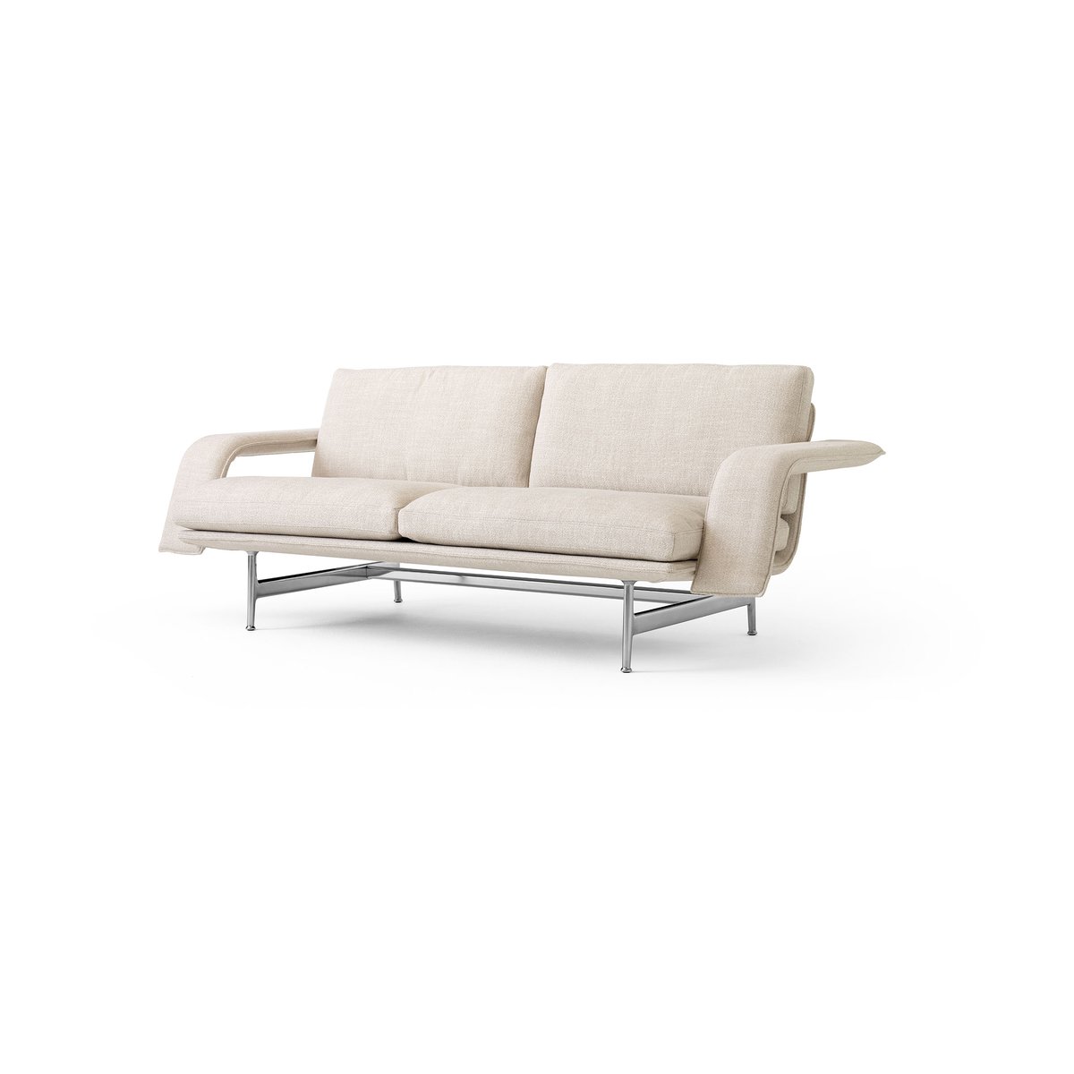 &Tradition Meantime AV30 2-Sitzer Sofa Pol. aluminium-Ecriture 0210