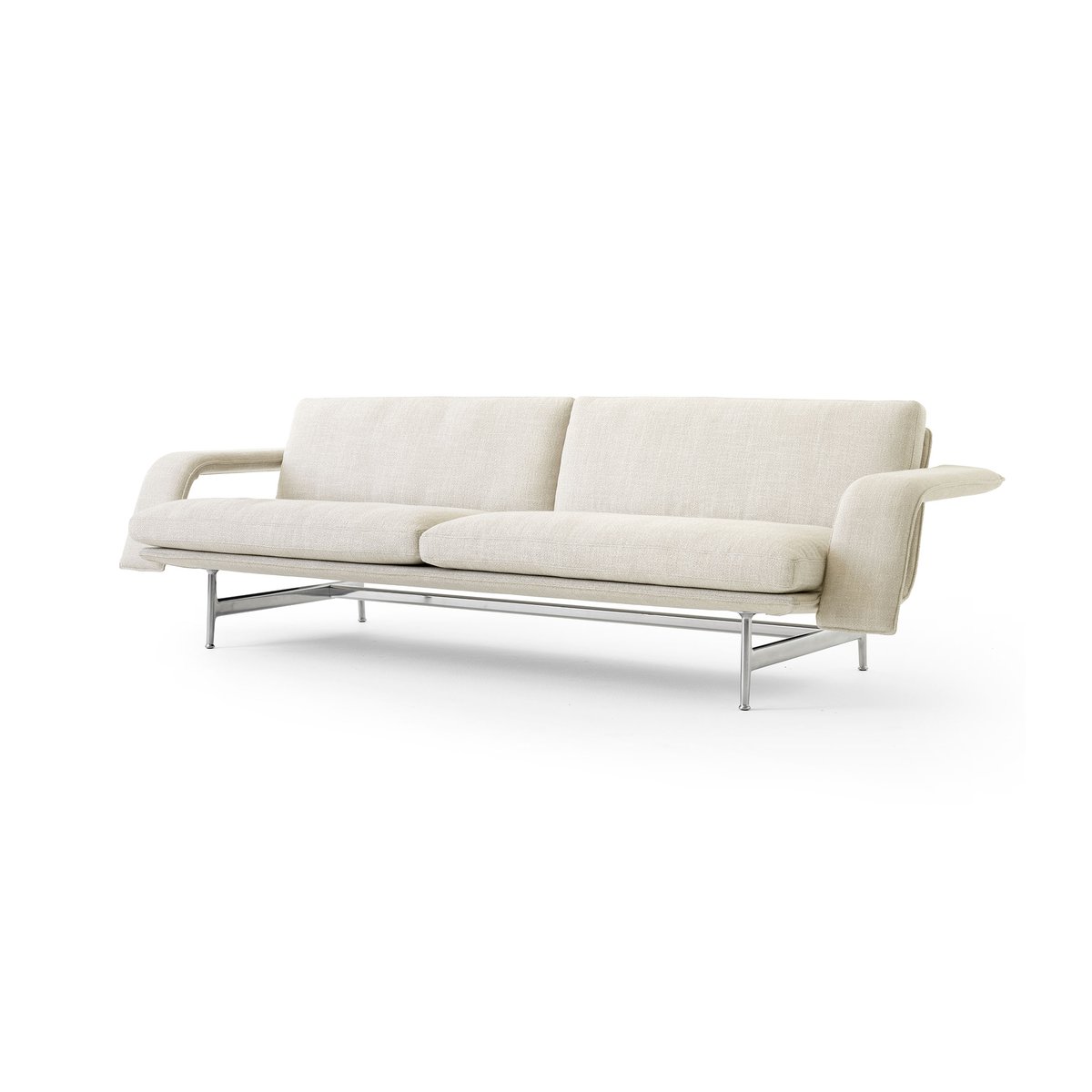 &Tradition Meantime AV31 3-Sitzer Sofa Pol. aluminium-Ecriture 0210