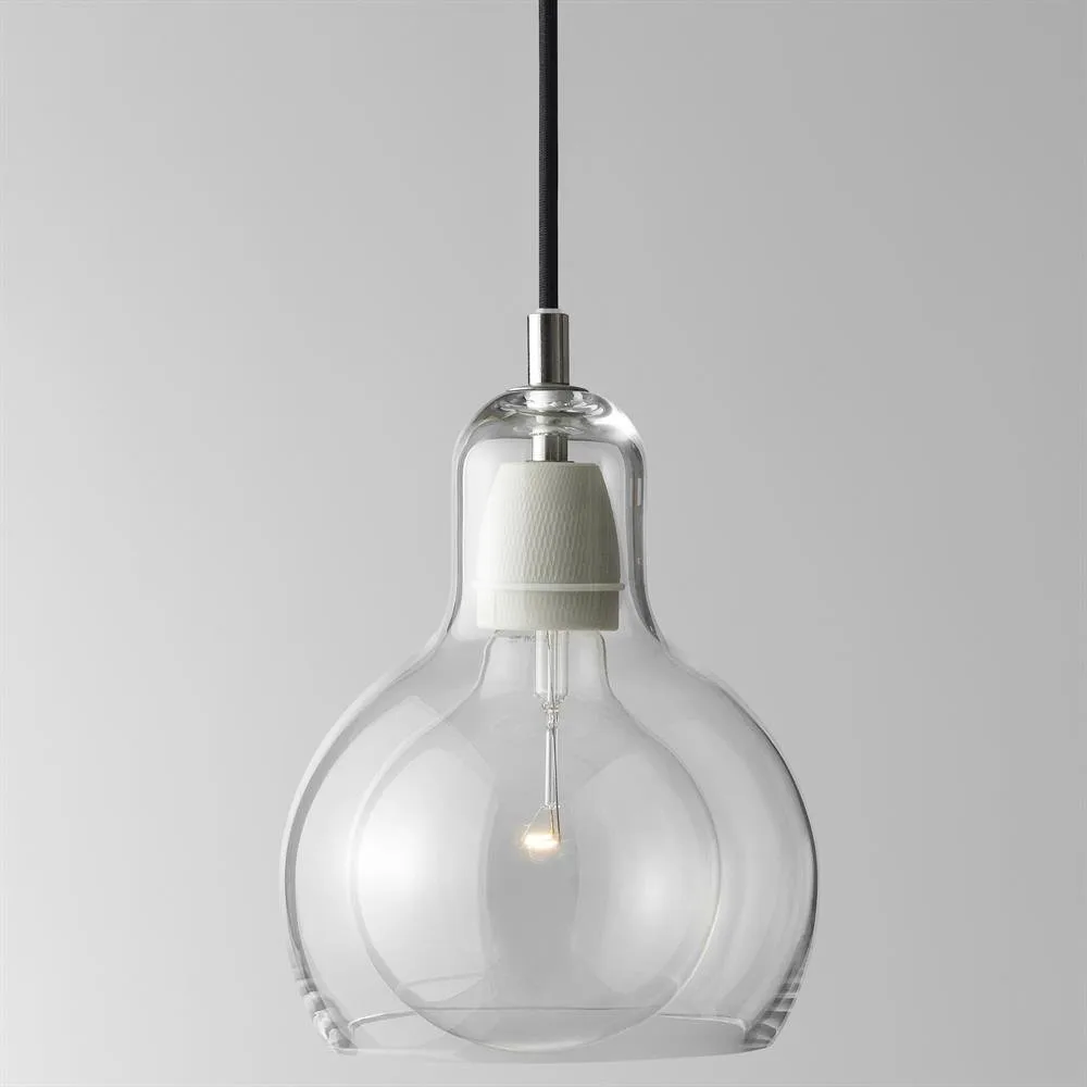 Mega Bulb Pendelleuchte, Schwarzes Kabel &Tradition