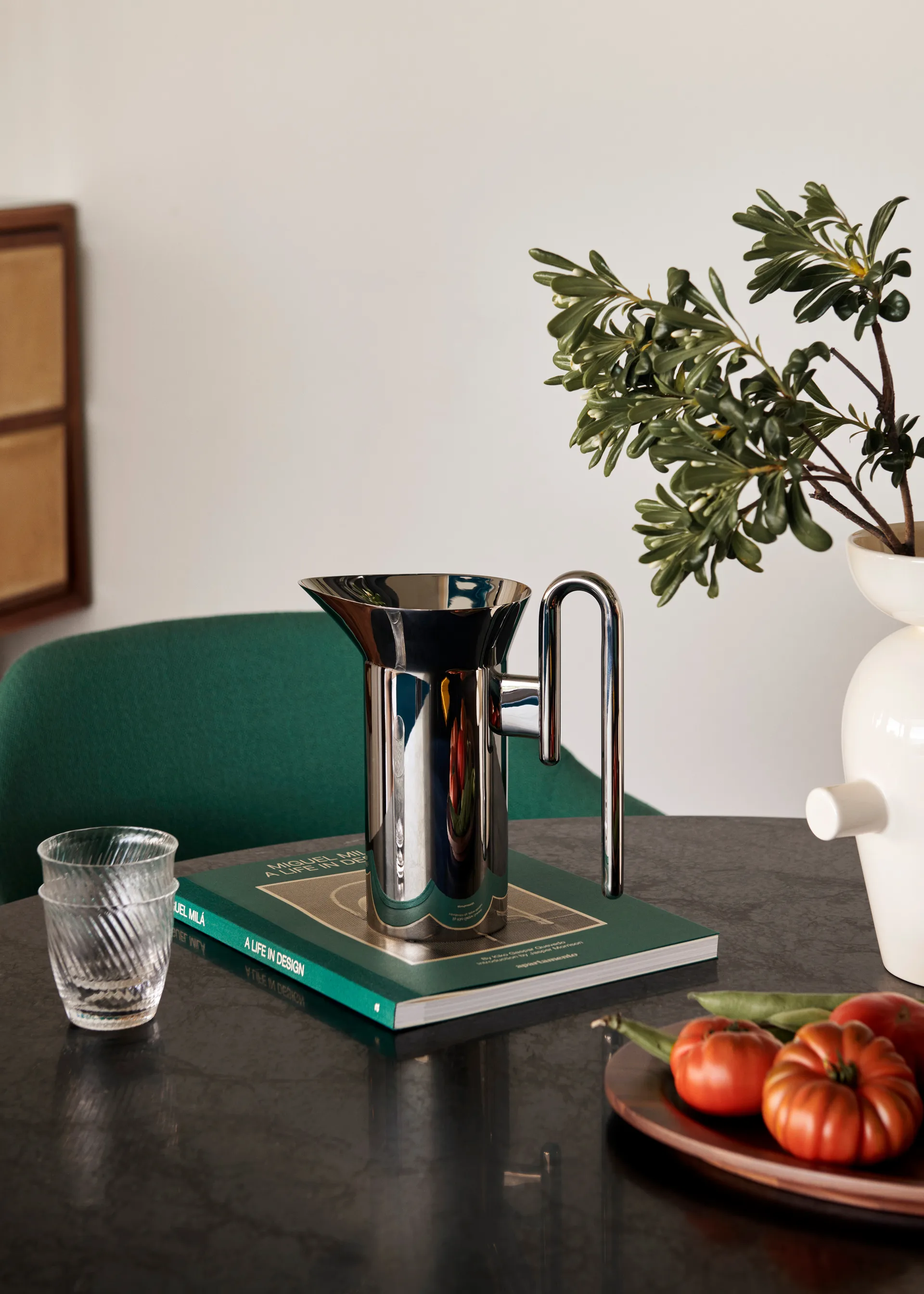 Momento JH38 Kanne 1 Liter, Polished Steel &Tradition