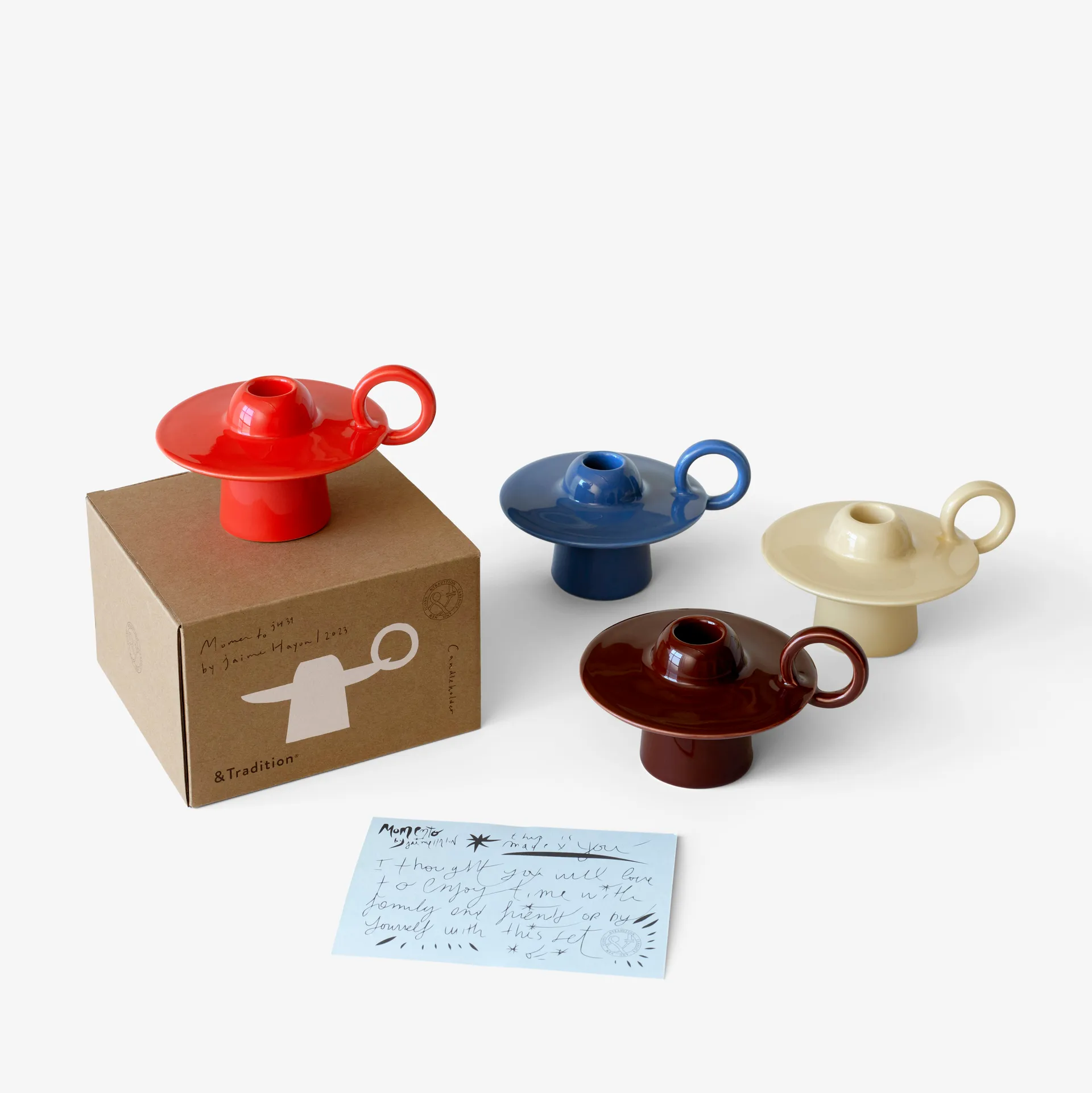 Momento JH39 Kerzenhalter, Poppy Red &Tradition