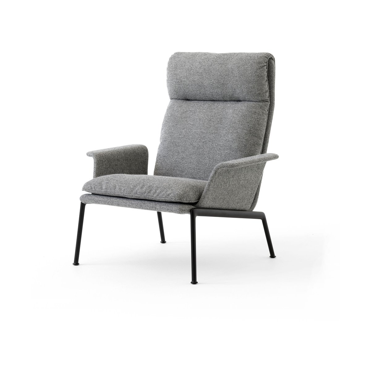 &Tradition Muno LN17 High back Lounge-Sessel Warm black-Hallingdal 0126