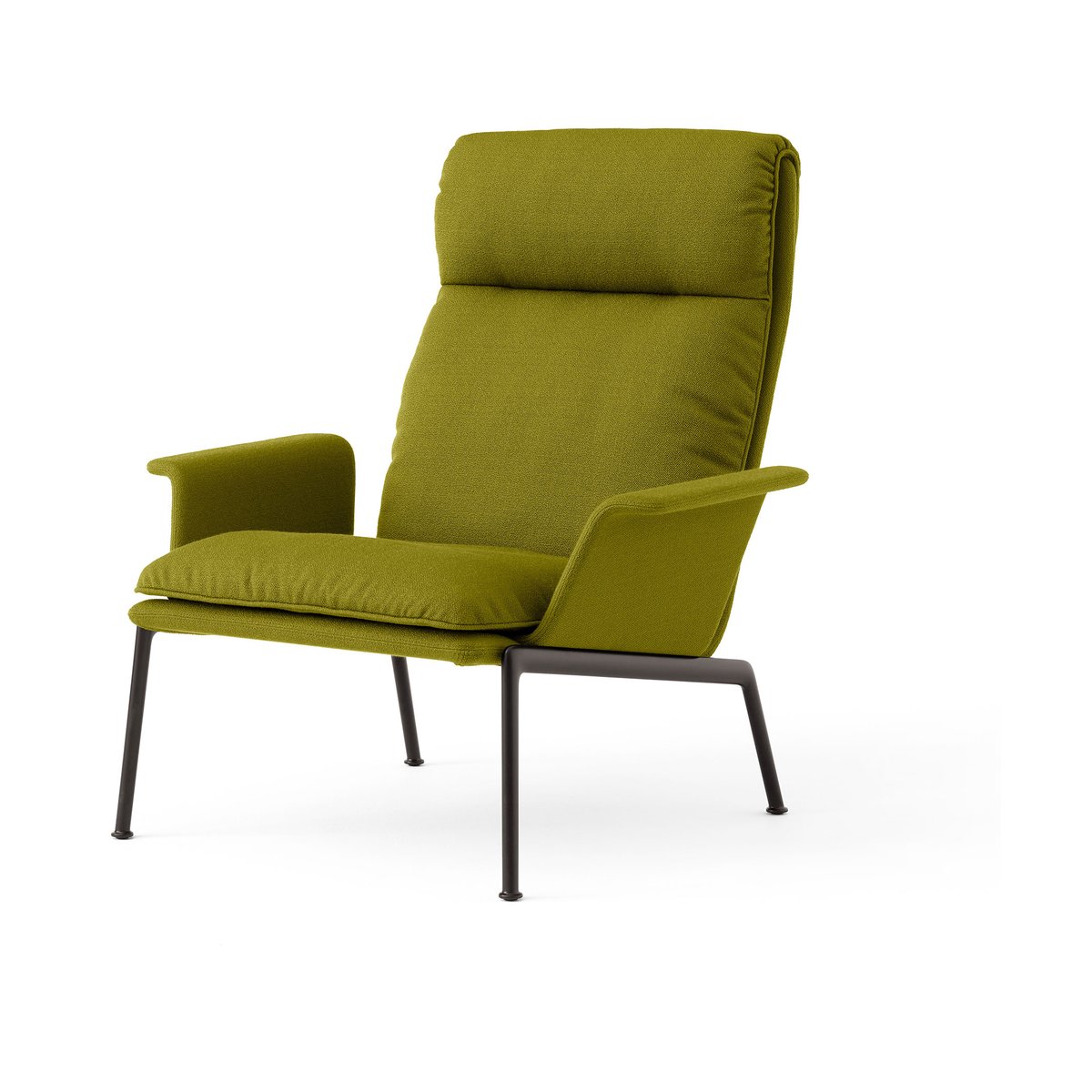 &Tradition Muno LN17 High back Lounge-Sessel Warm black-Vidar 0956