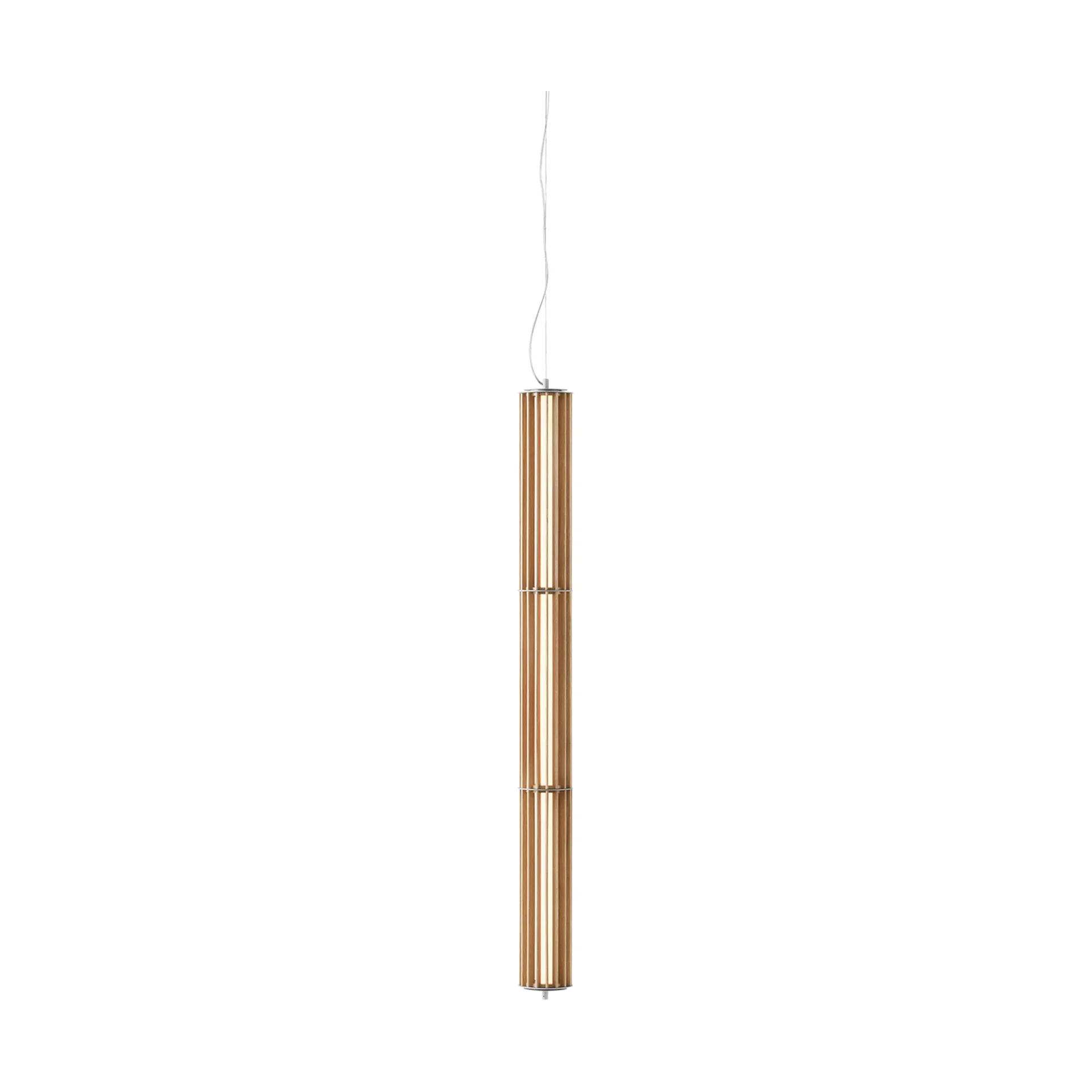 Numbra TY1 Pendelleuchte, Lackierte Eiche-getrommeltes Aluminium &Tradition