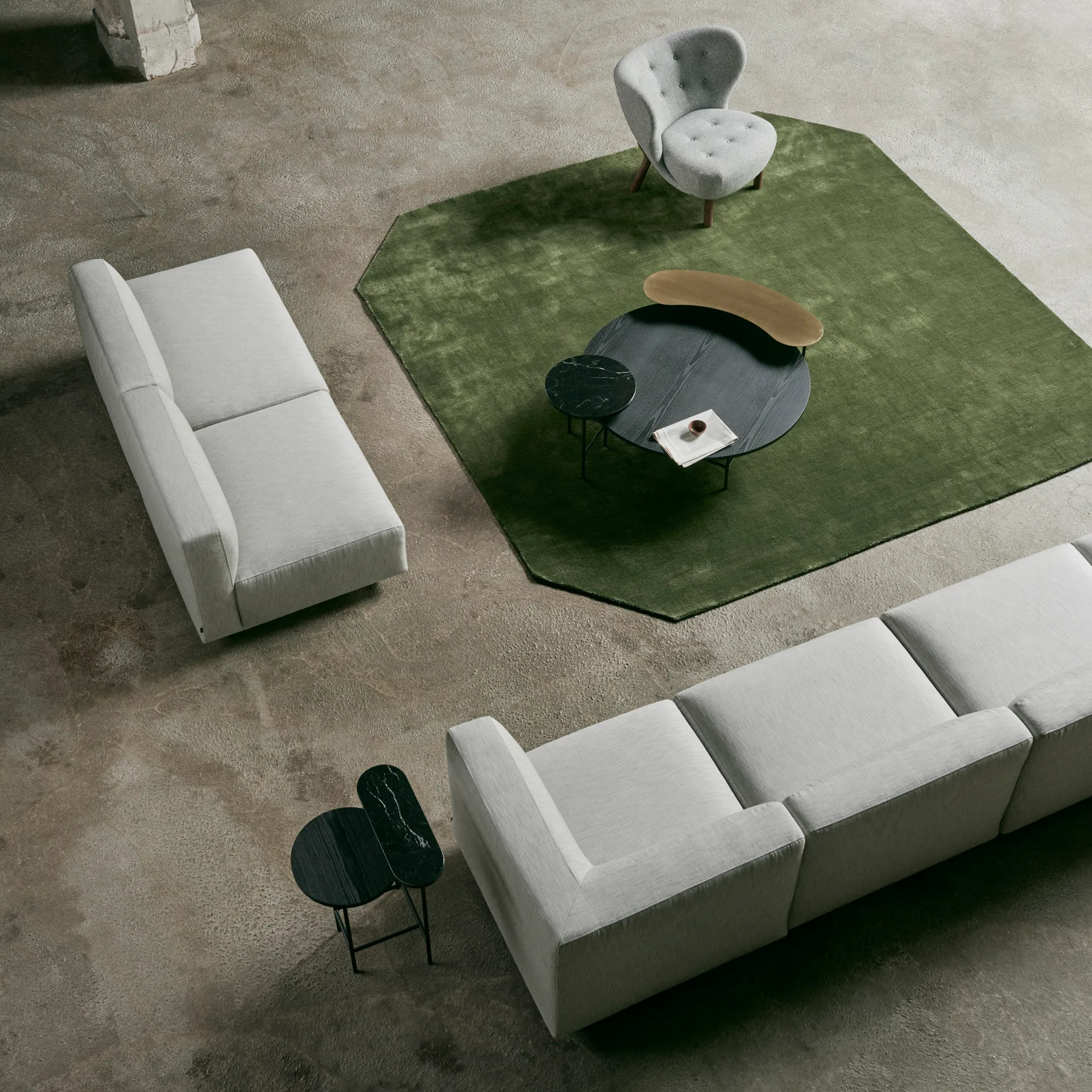 Palette Beistelltisch JH25, Schwarz-schwarz &Tradition