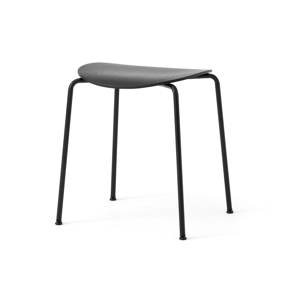 &Tradition Pavilion AV36 Hocker Black-black lacquered oak