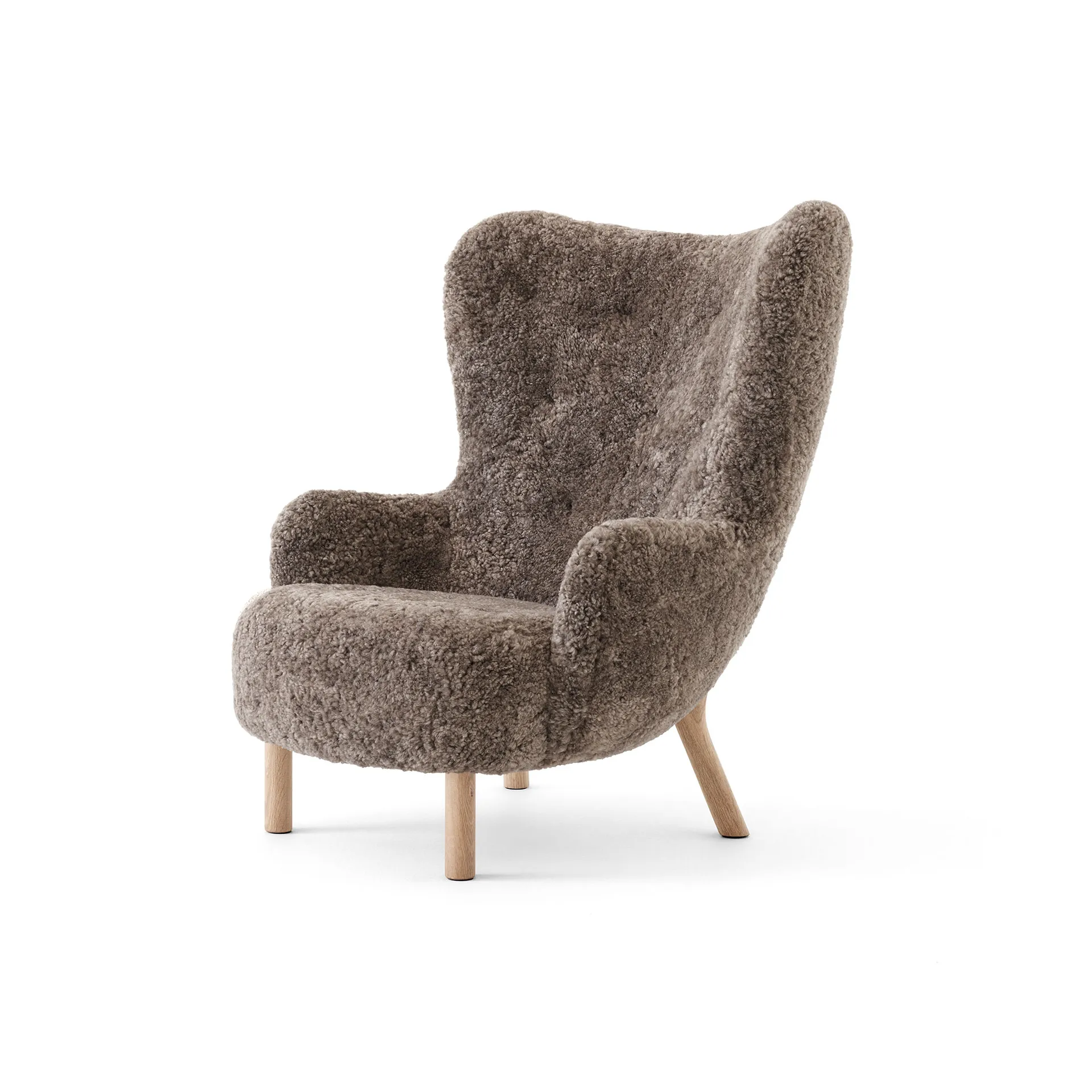 Petra VB3 High Sessel, Eiche geölt-Sheepskin Sahara &Tradition